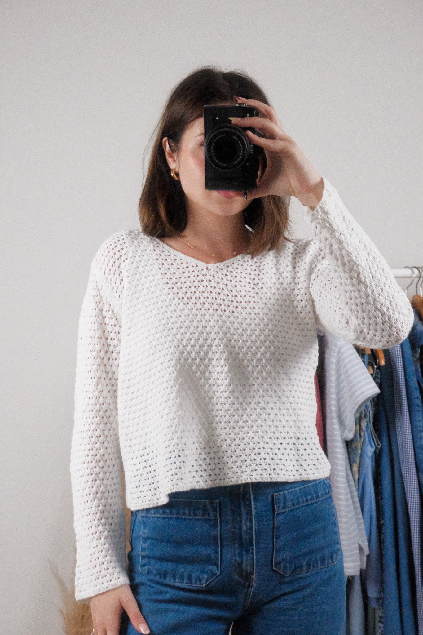 Vintage x Cotton/Ramie Knit Long Sleeve (S)