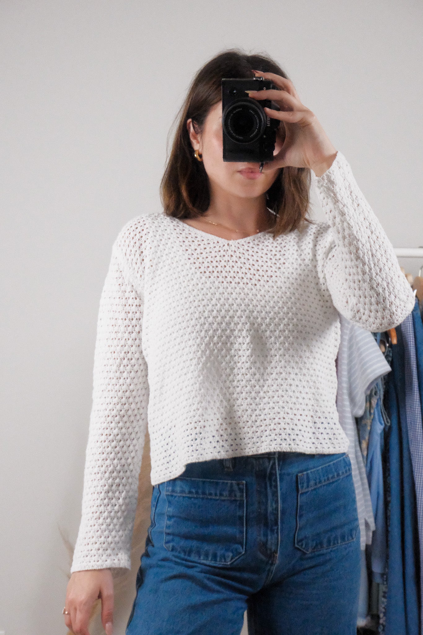 Vintage x Cotton/Ramie Knit Long Sleeve (S)
