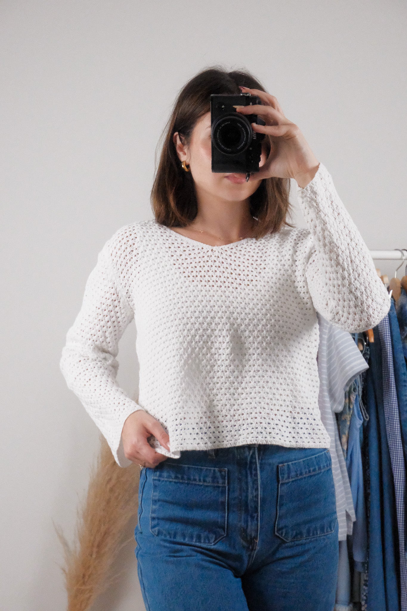 Vintage x Cotton/Ramie Knit Long Sleeve (S)