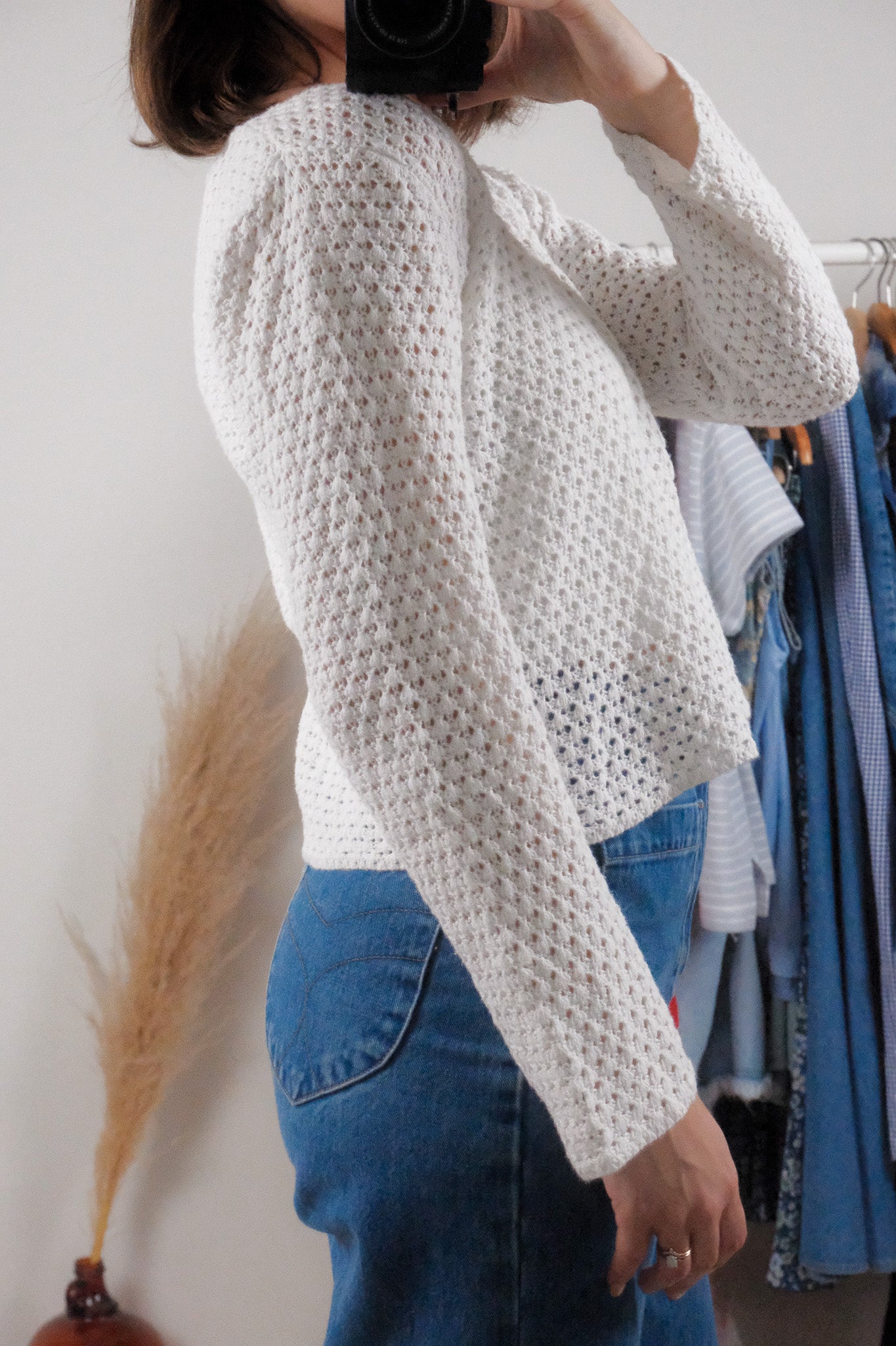 Vintage x Cotton/Ramie Knit Long Sleeve (S)