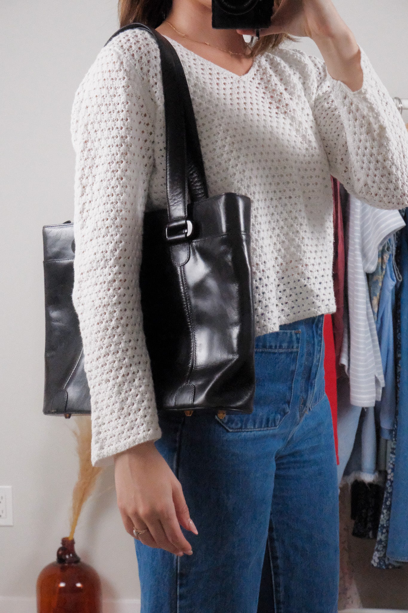 Vintage x Tusk x Leather Tote Bag