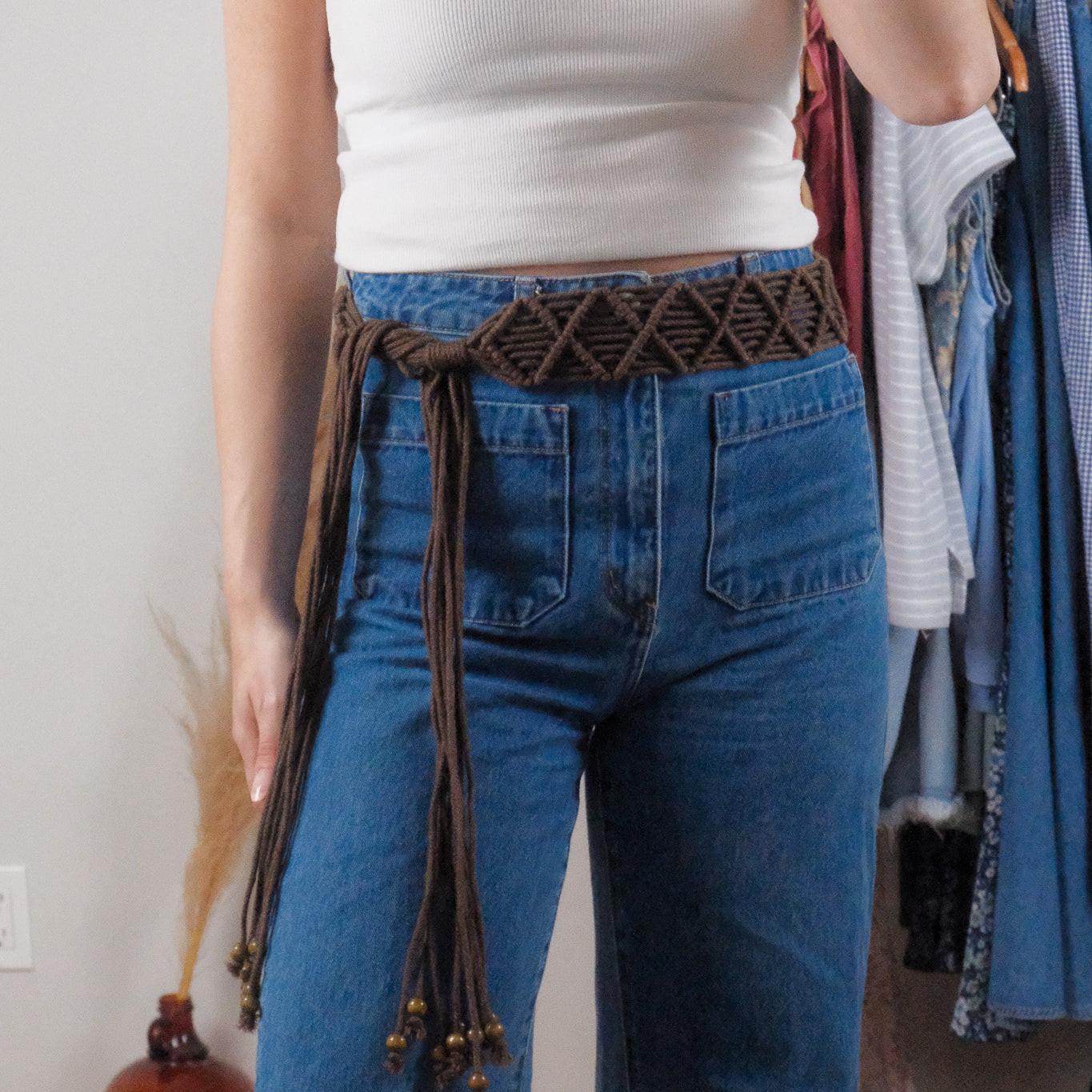 Vintage x Braided/Beaded Belt (XS-L)