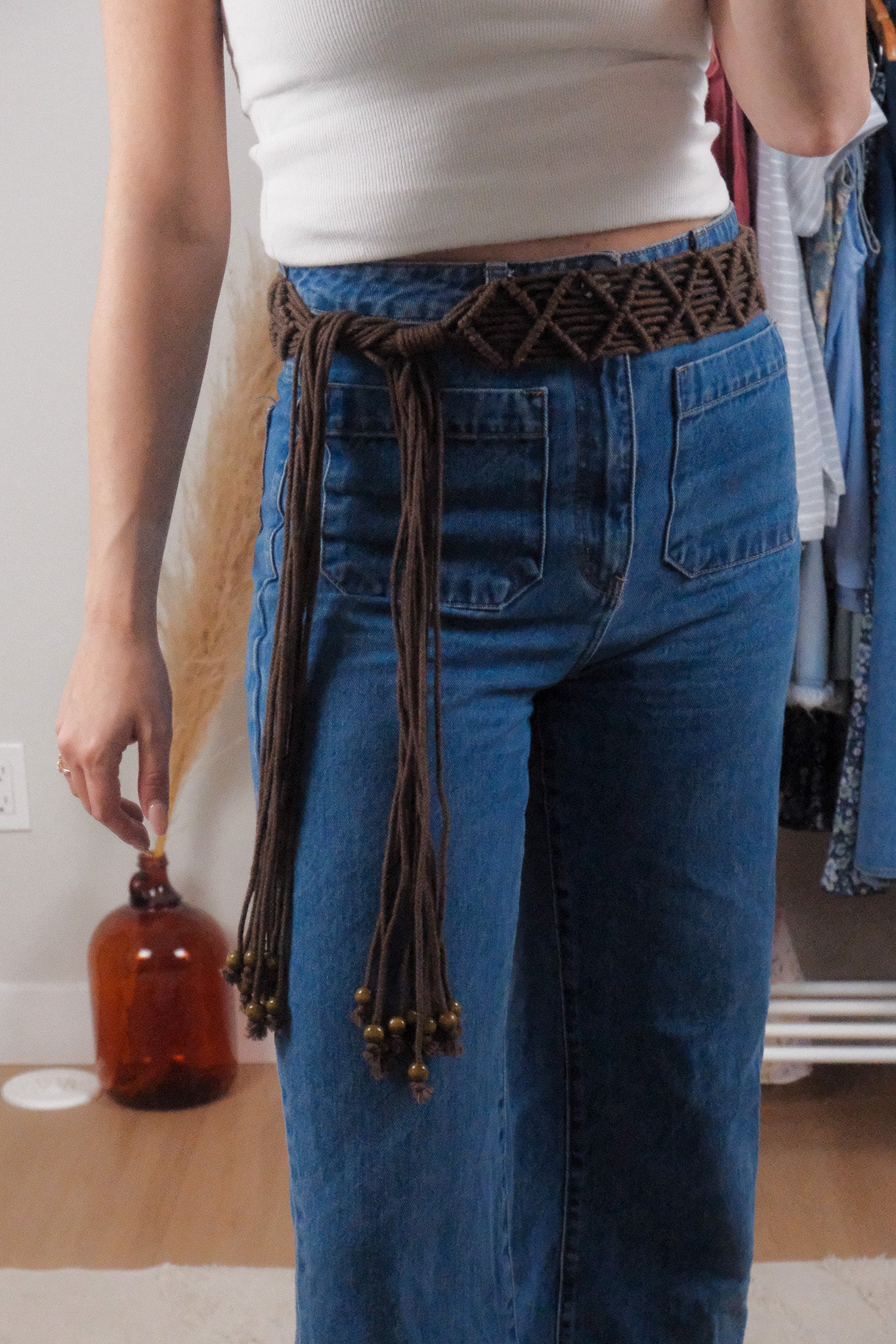 Vintage x Braided/Beaded Belt (XS-L)
