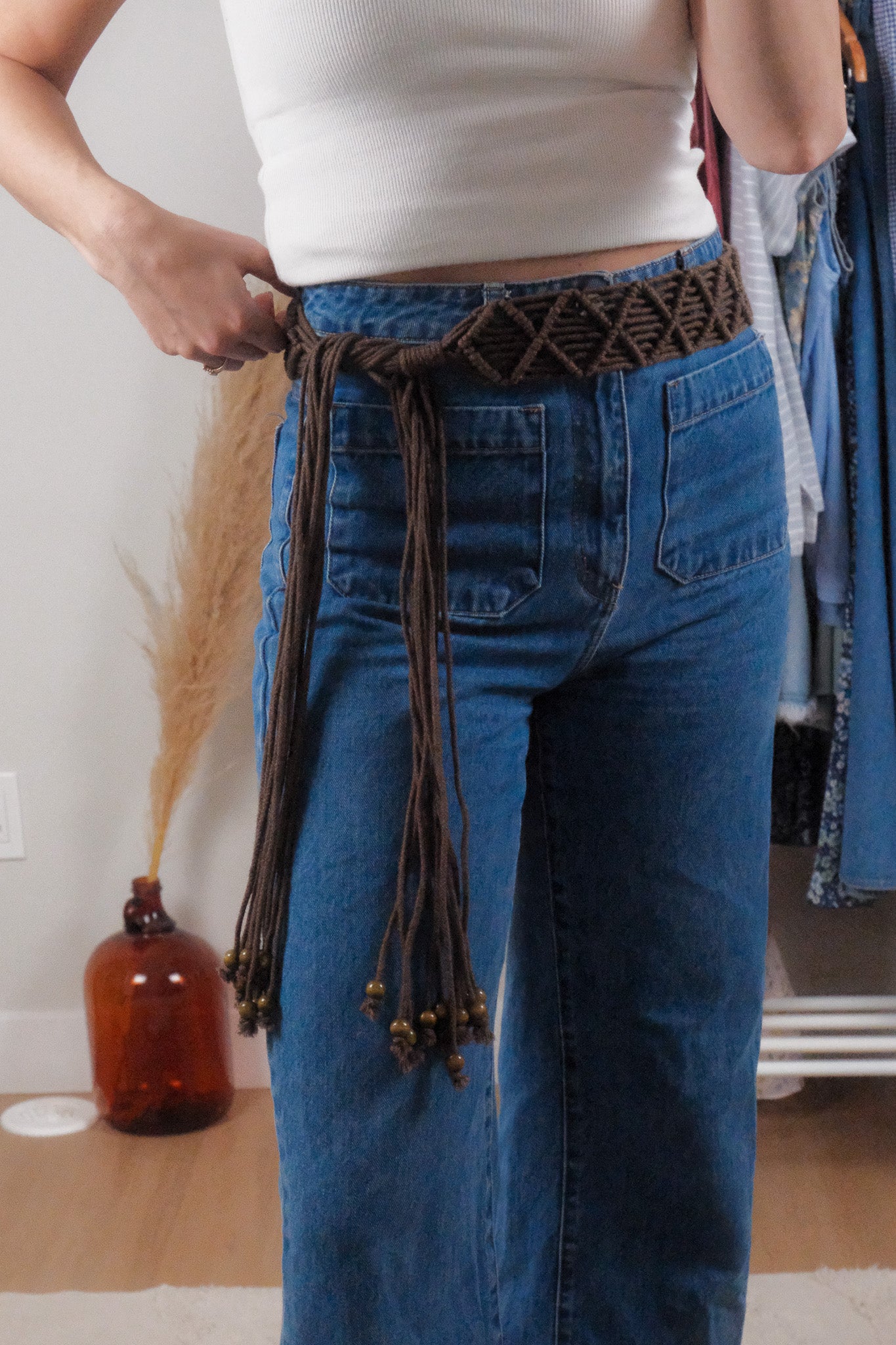 Vintage x Braided/Beaded Belt (XS-L)