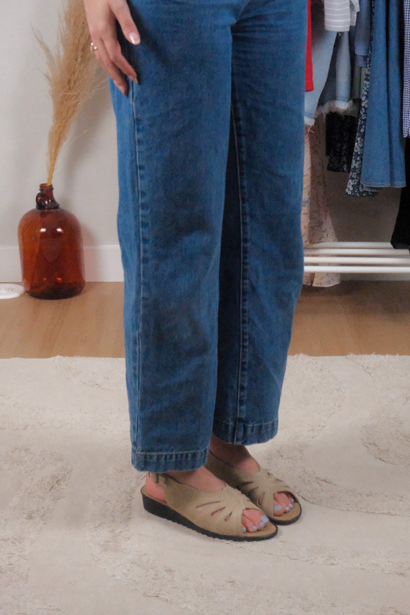 Made in Italy x Vintage x Suede Sandals (7.5)
