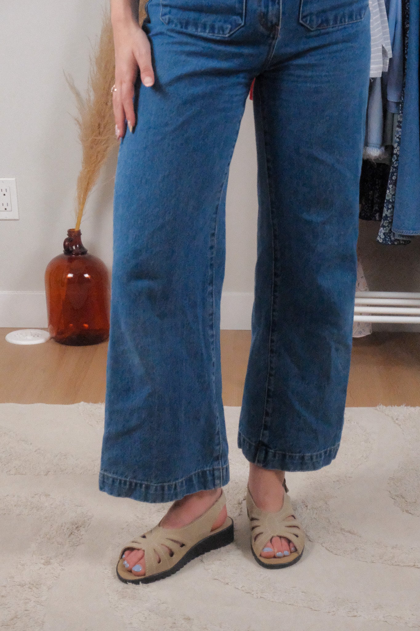 Made in Italy x Vintage x Suede Sandals (7.5)