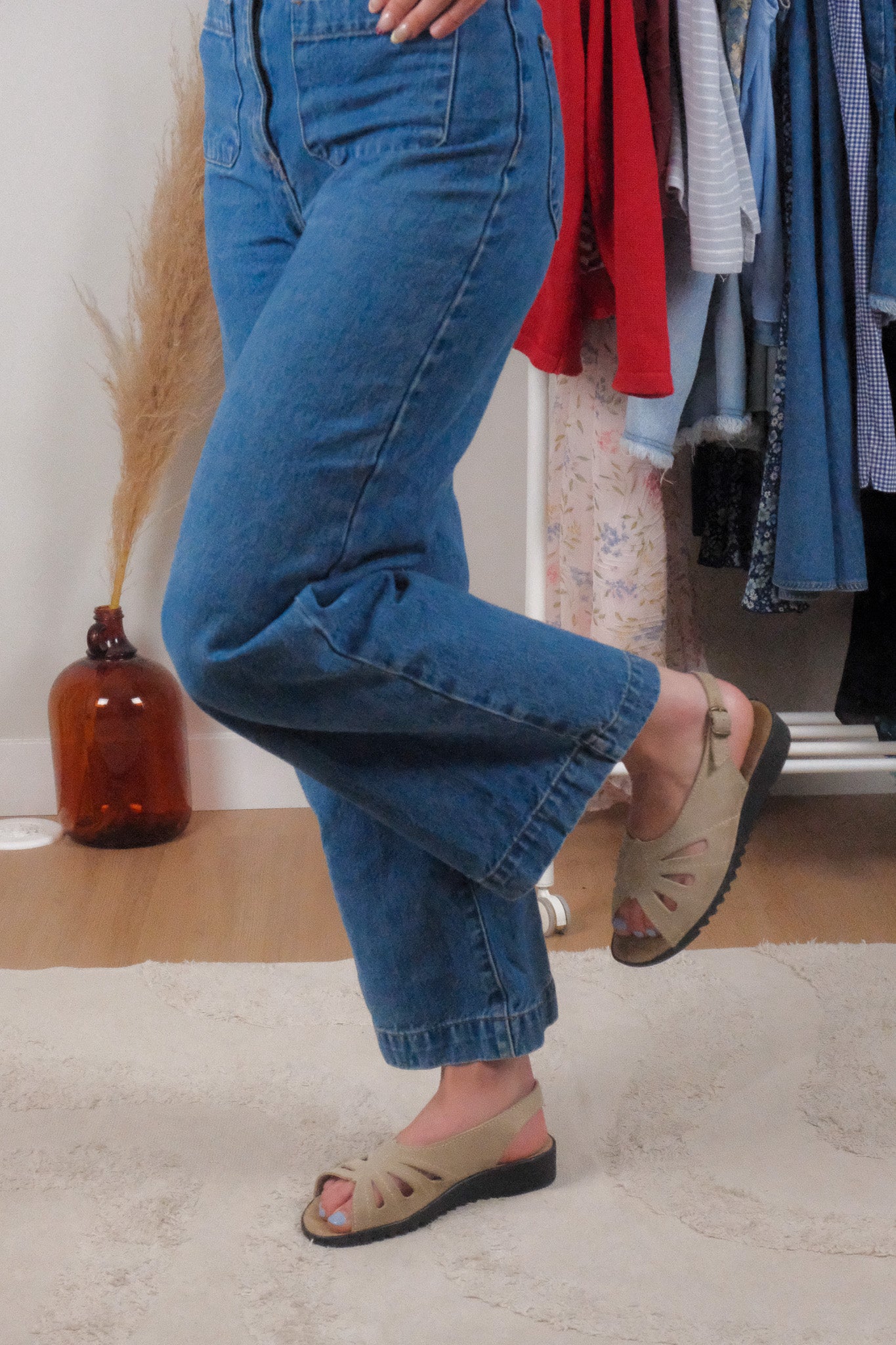 Made in Italy x Vintage x Suede Sandals (7.5)