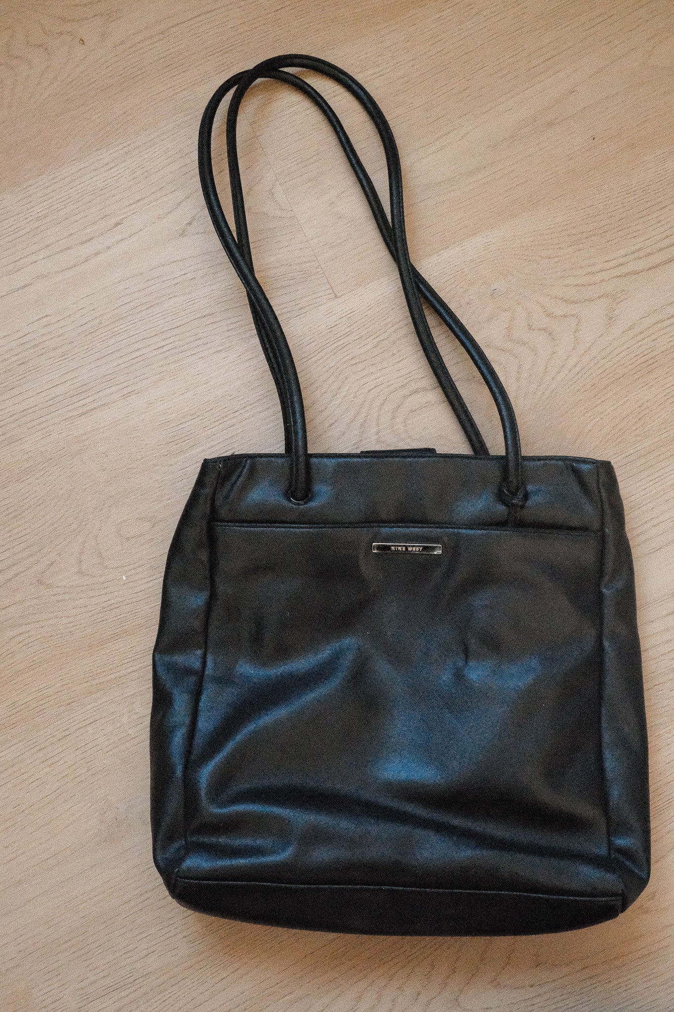 Vintage x Faux Leather Shoulder Bag