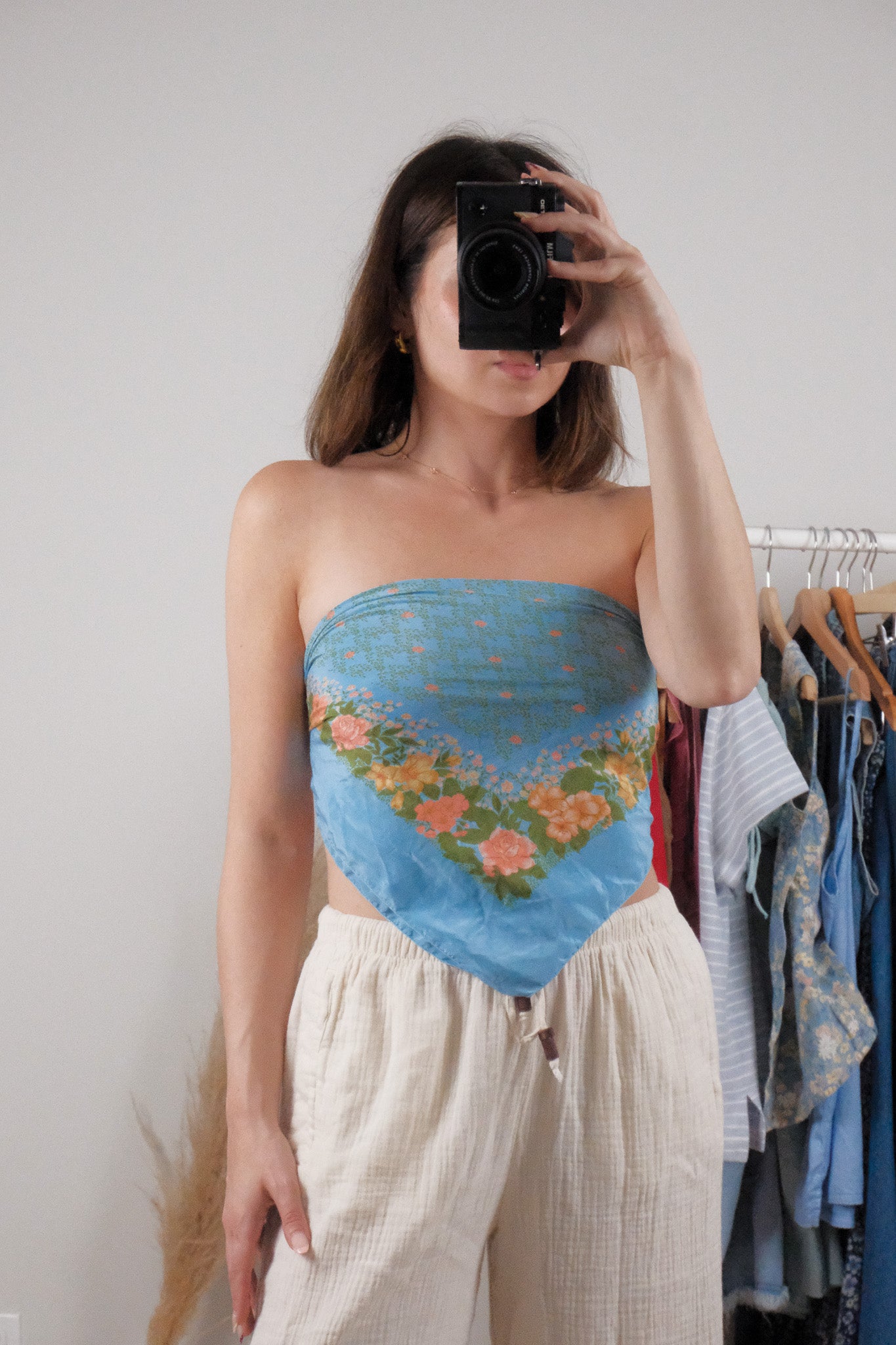 Vintage x Pure Silk Patterned Scarf