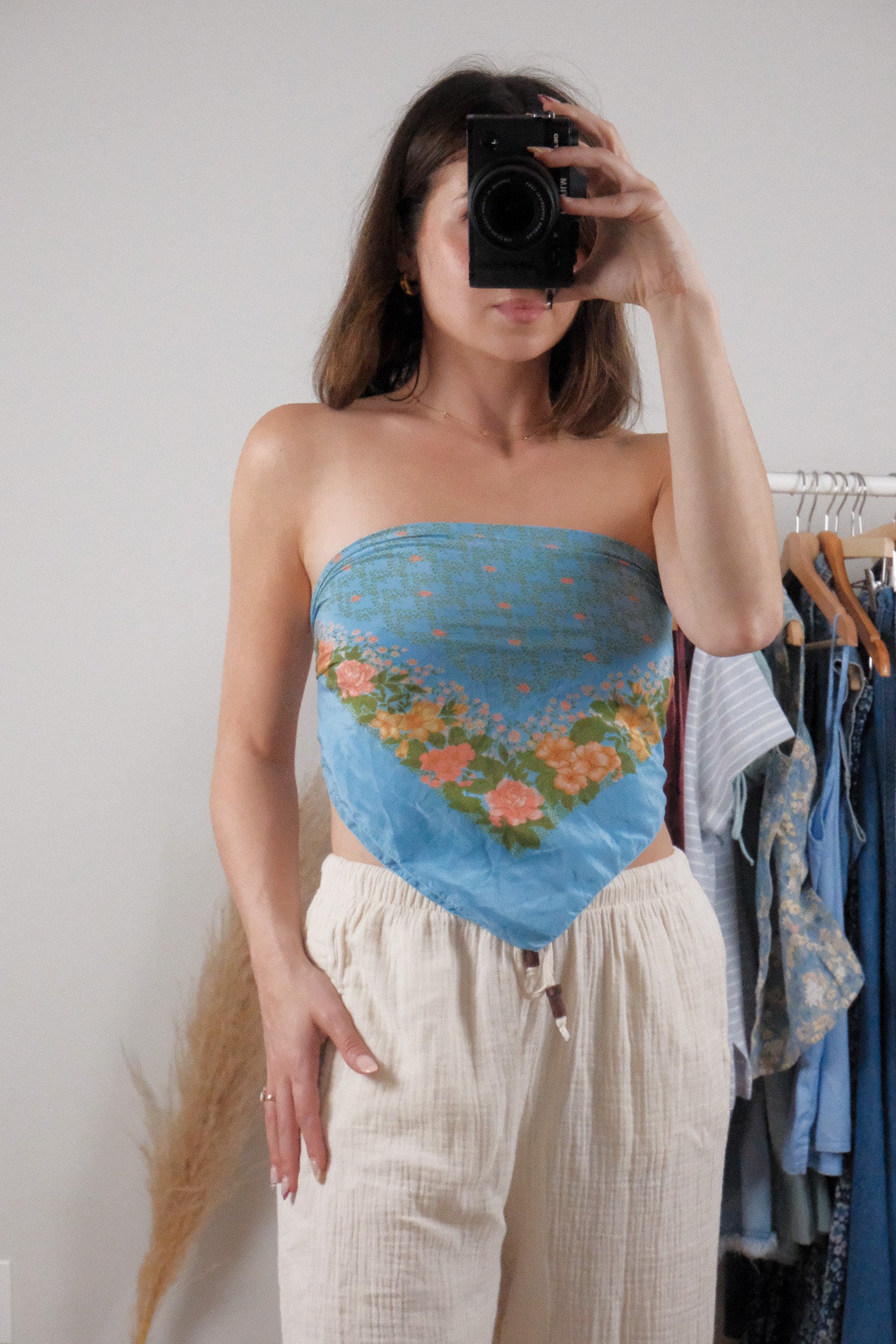 Vintage x Pure Silk Patterned Scarf
