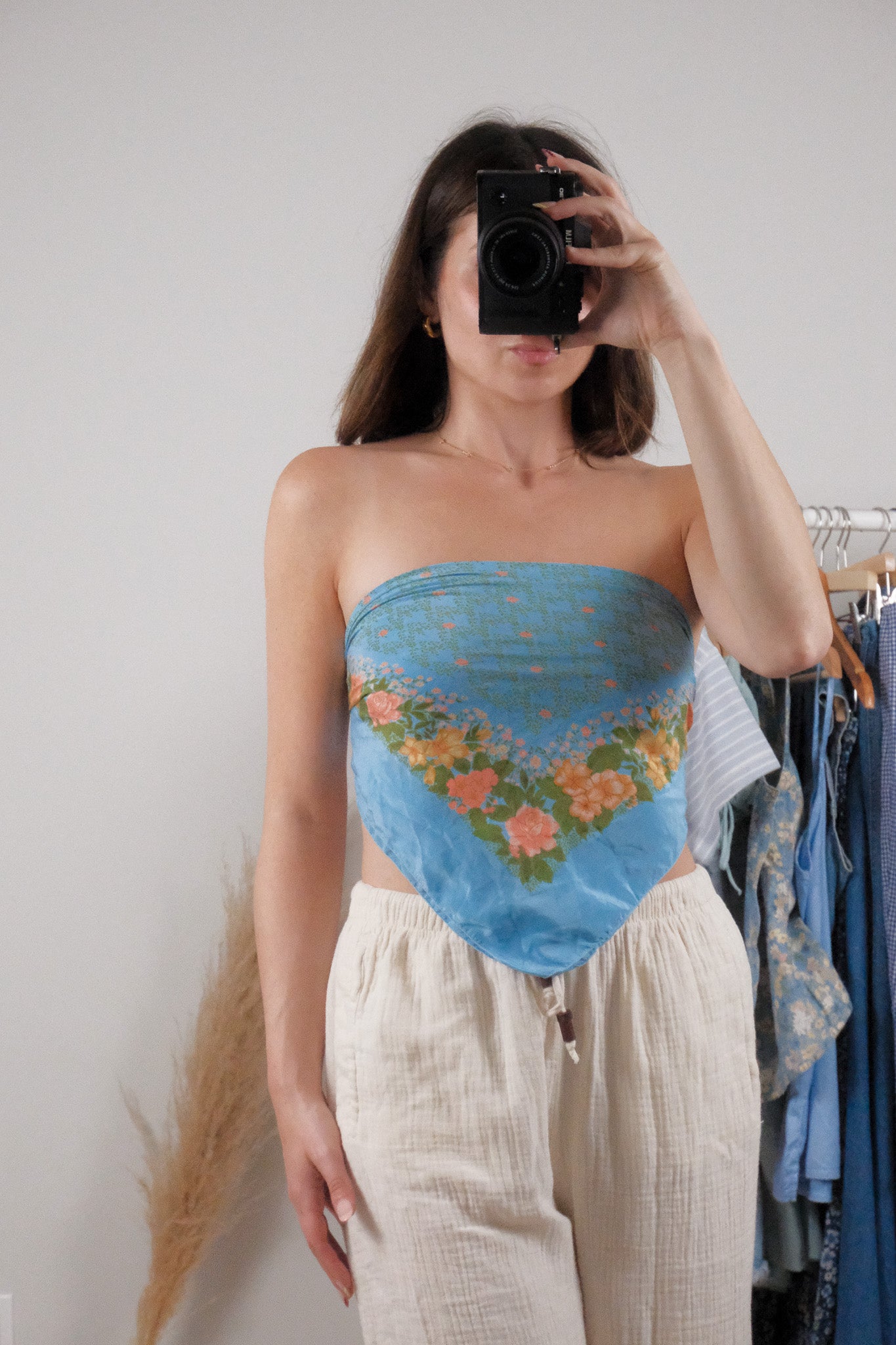 Vintage x Pure Silk Patterned Scarf