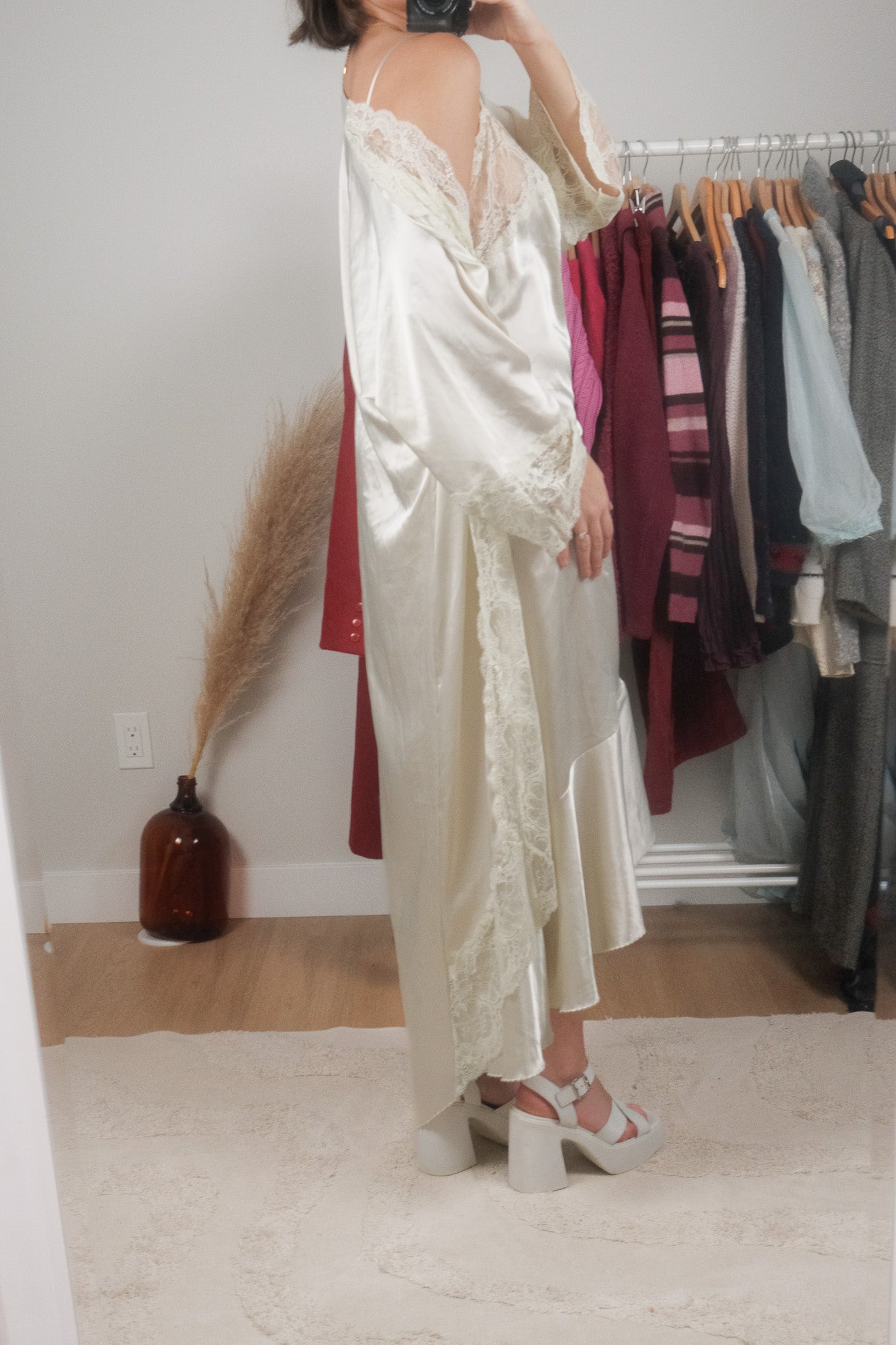 Made in Canada x Vintage x Robe + Slip Set (S)