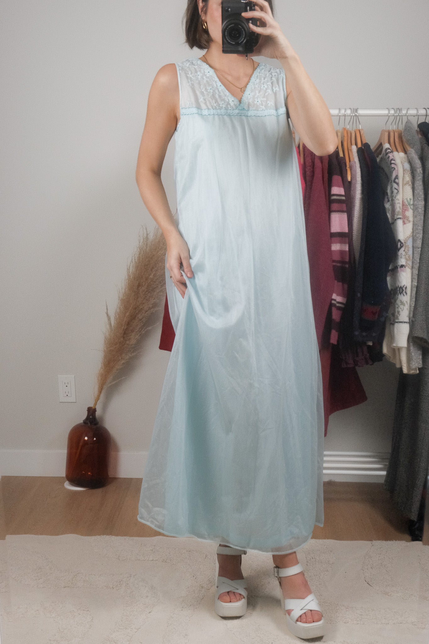 Made in Canada x Vintage x Robe + Slip Set (S/M)