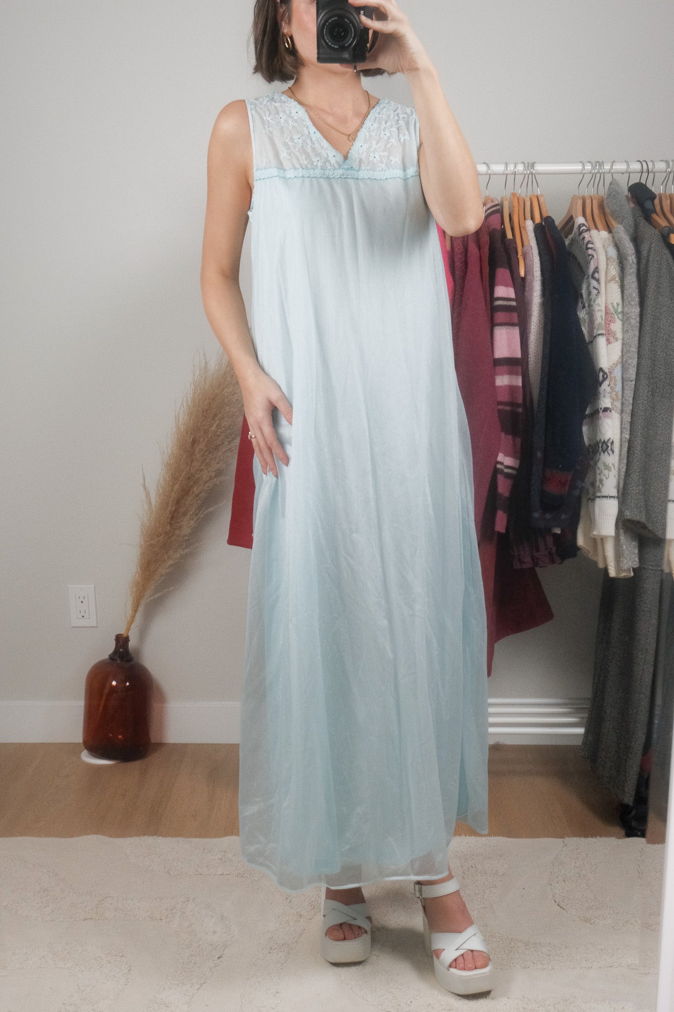 Made in Canada x Vintage x Robe + Slip Set (S/M)