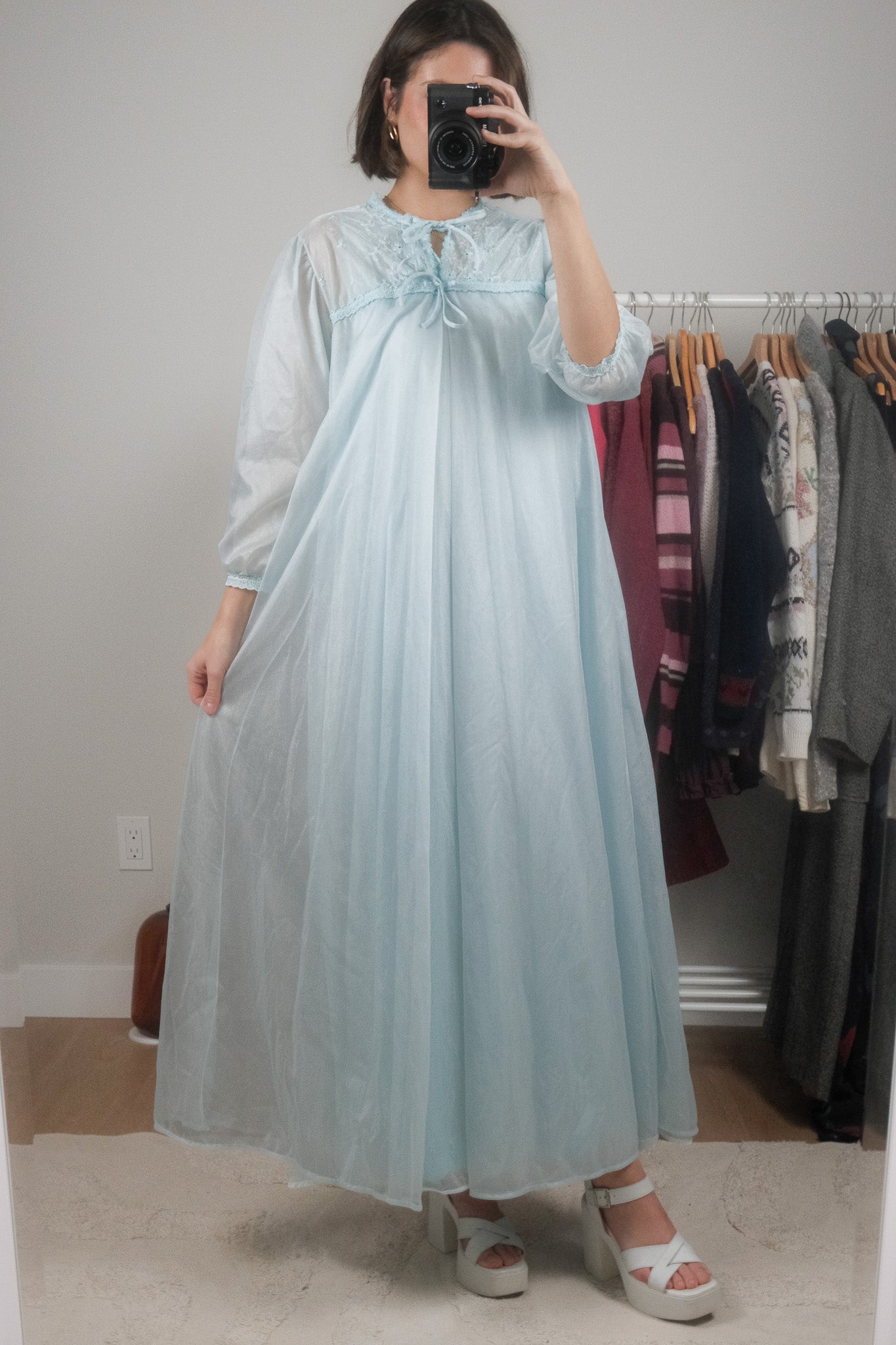 Made in Canada x Vintage x Robe + Slip Set (S/M)