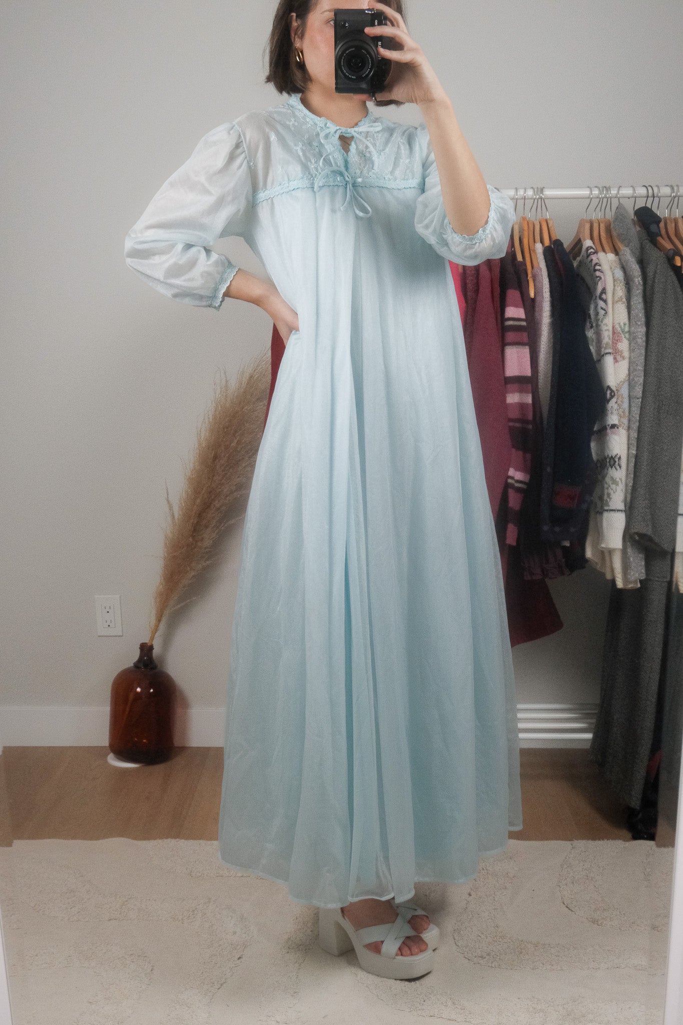 Made in Canada x Vintage x Robe + Slip Set (S/M)