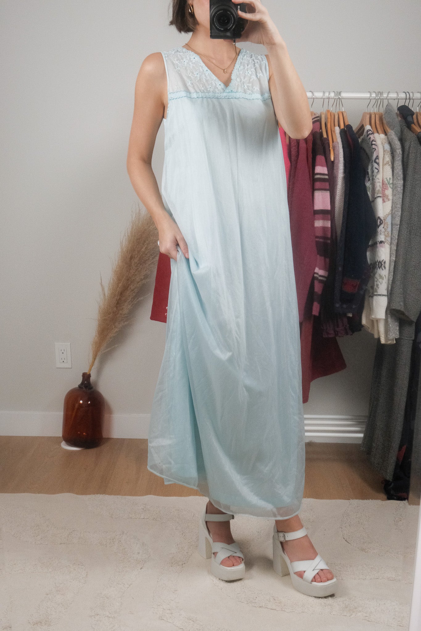 Made in Canada x Vintage x Robe + Slip Set (S/M)