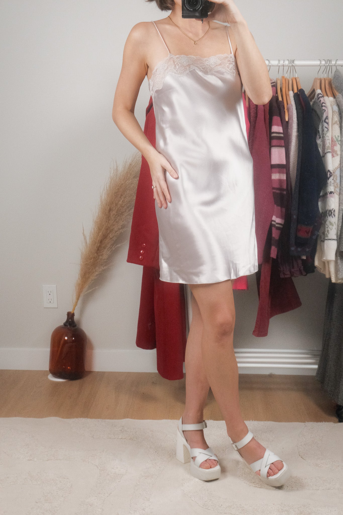 Made in Canada x Vintage x Slip Dress (M)