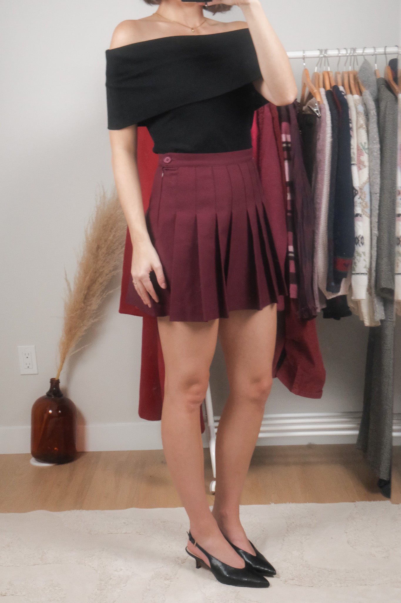 Made in USA x American Apparel x Pleated Mini Skirt (4/6)