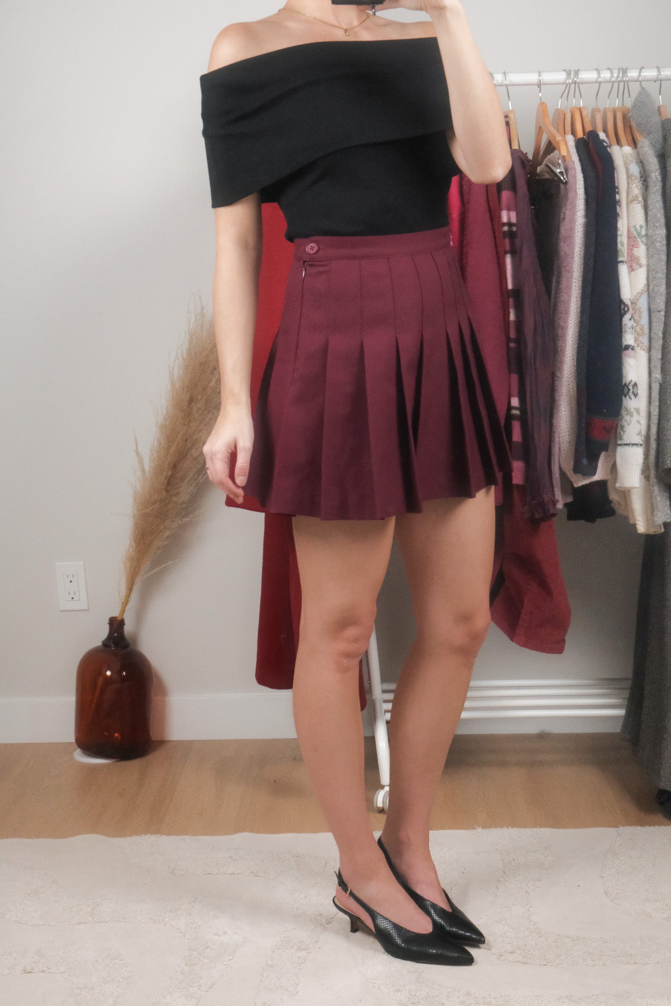 Made in USA x American Apparel x Pleated Mini Skirt (4/6)