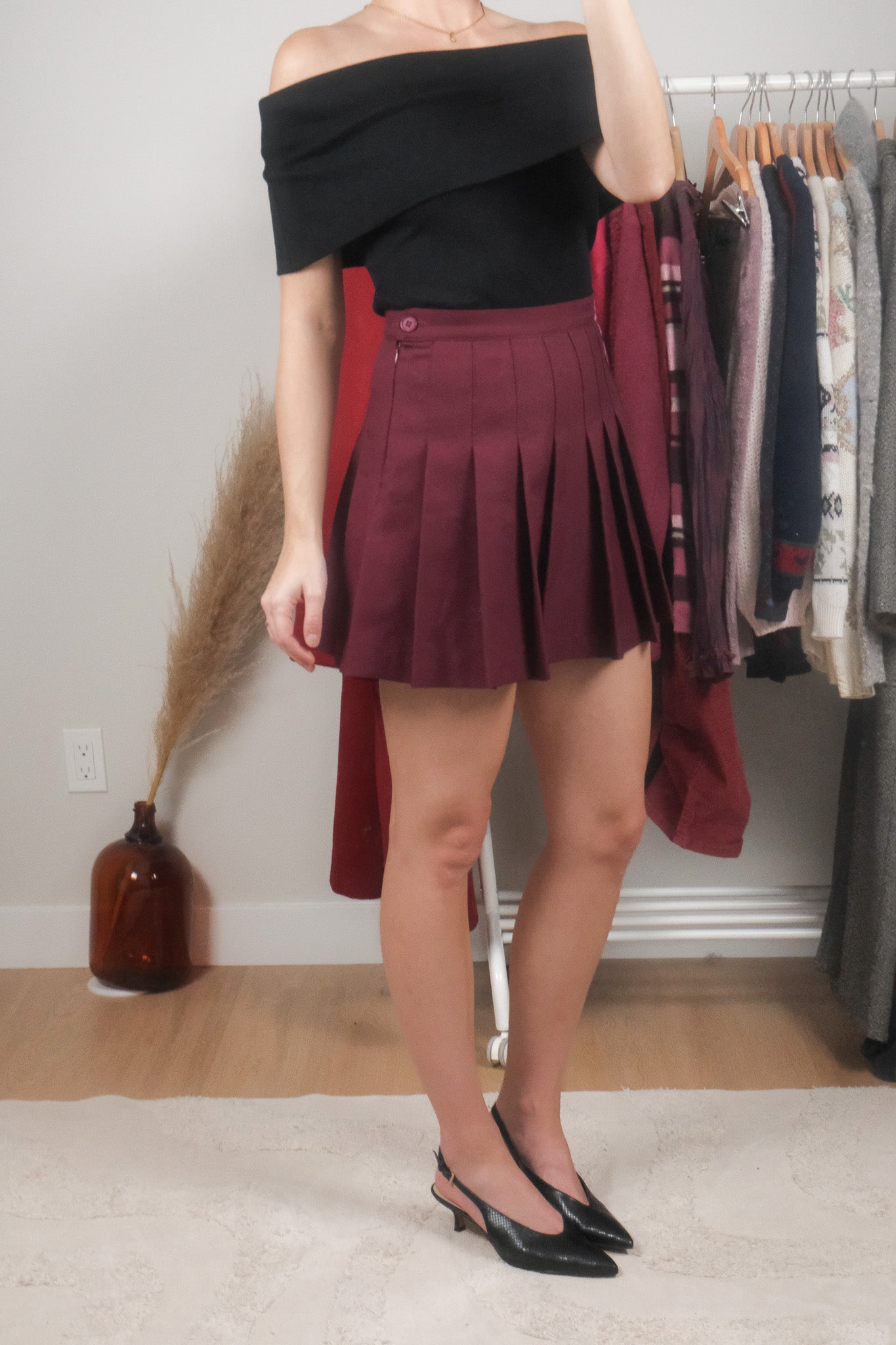 Made in USA x American Apparel x Pleated Mini Skirt (4/6)