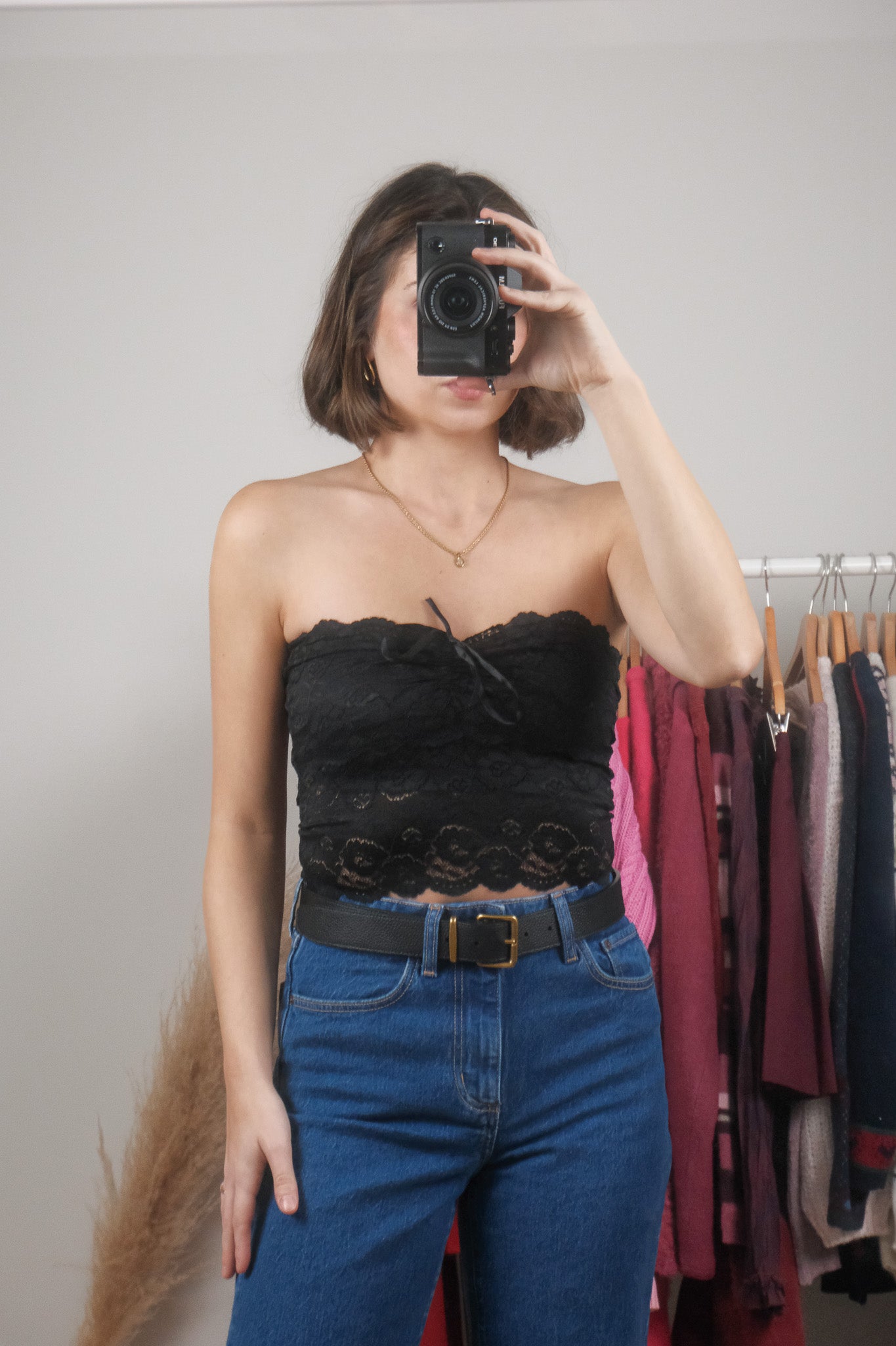 Vintage x Bebe x Lace Bandeau (XS)