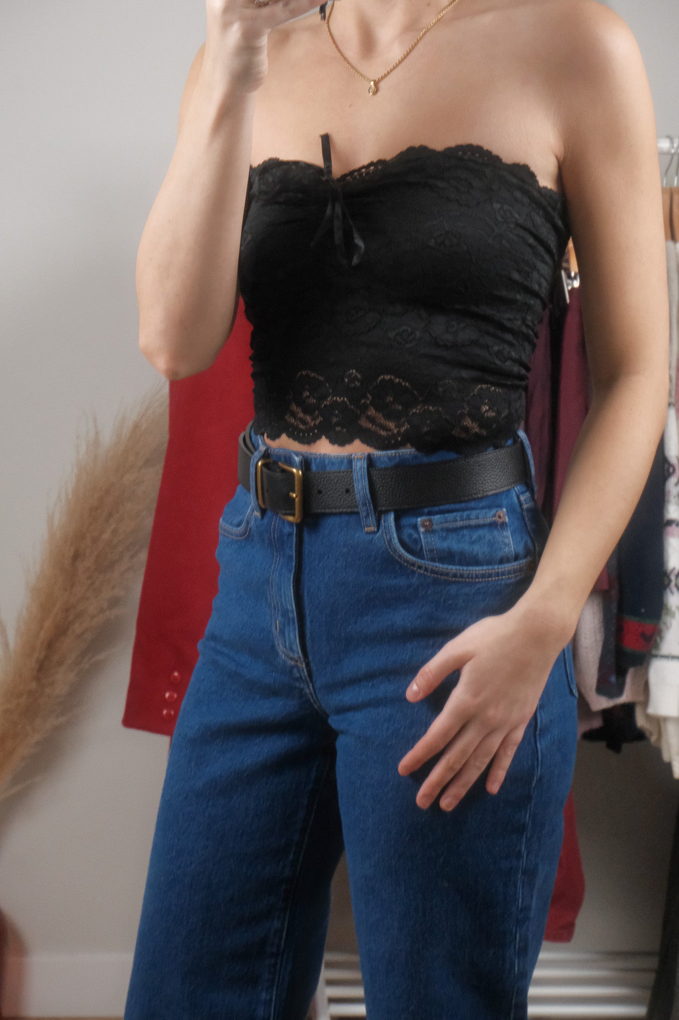 Vintage x Bebe x Lace Bandeau (XS)