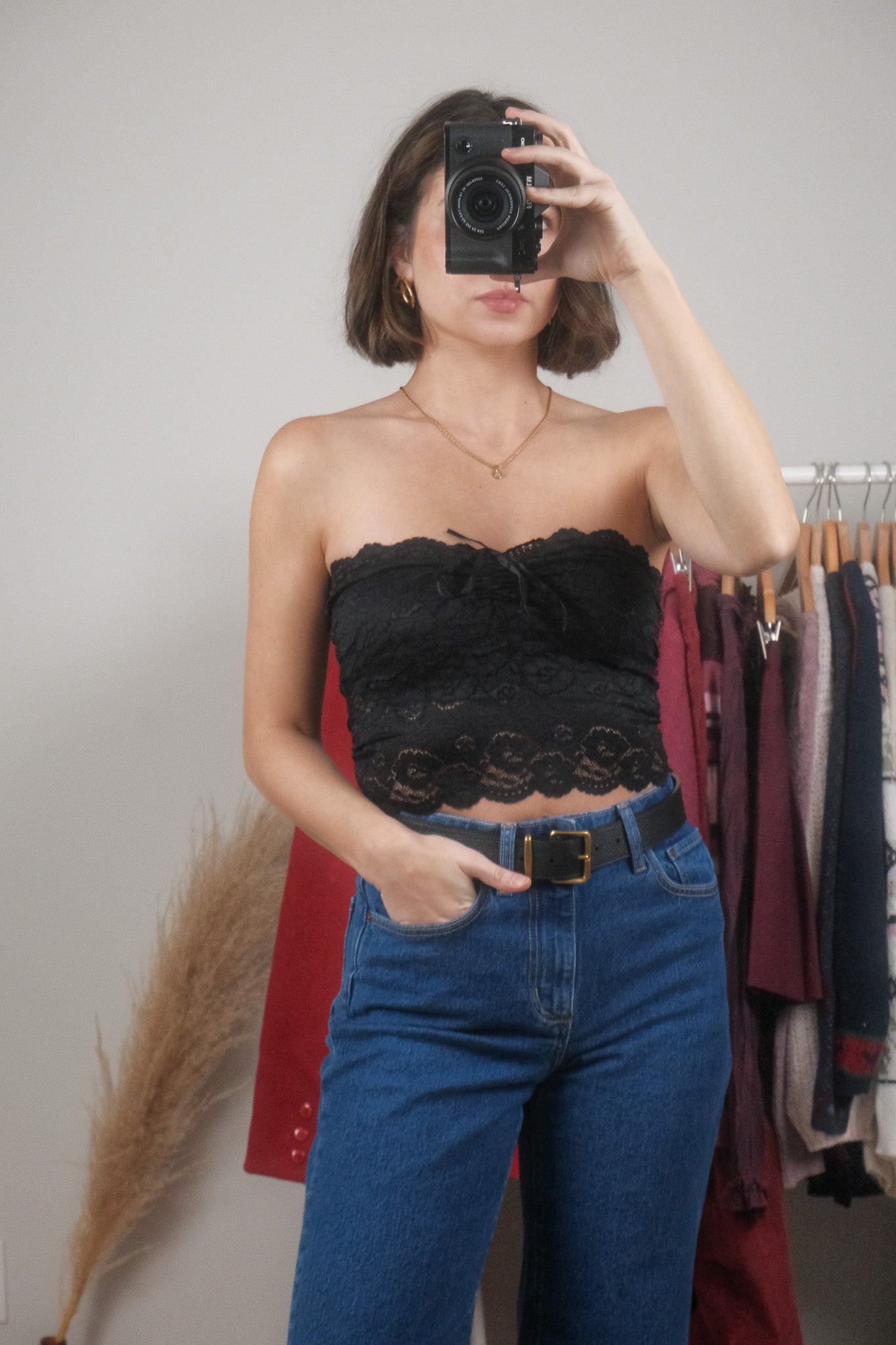 Vintage x Bebe x Lace Bandeau (XS)