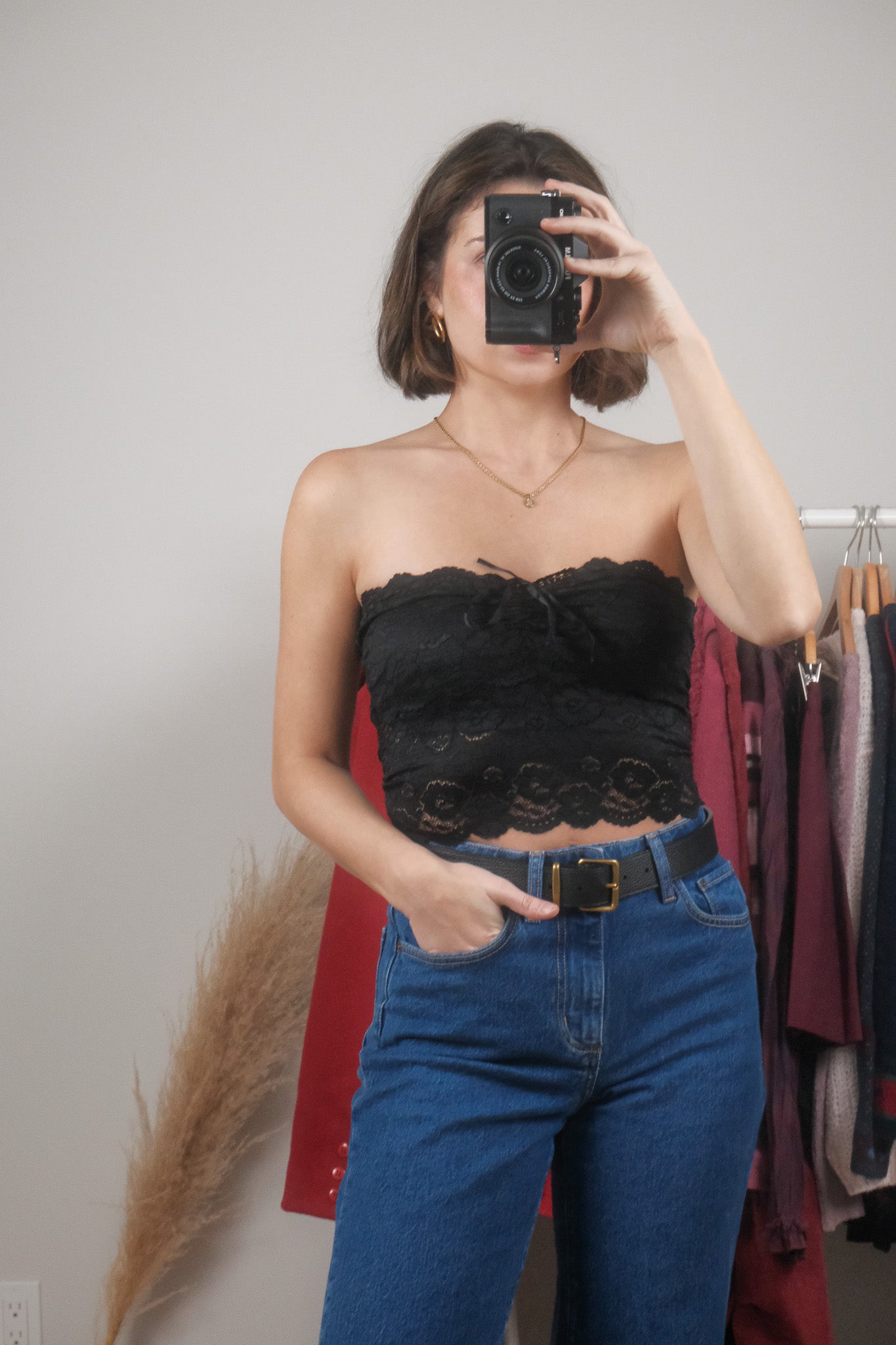 Vintage x Bebe x Lace Bandeau (XS)