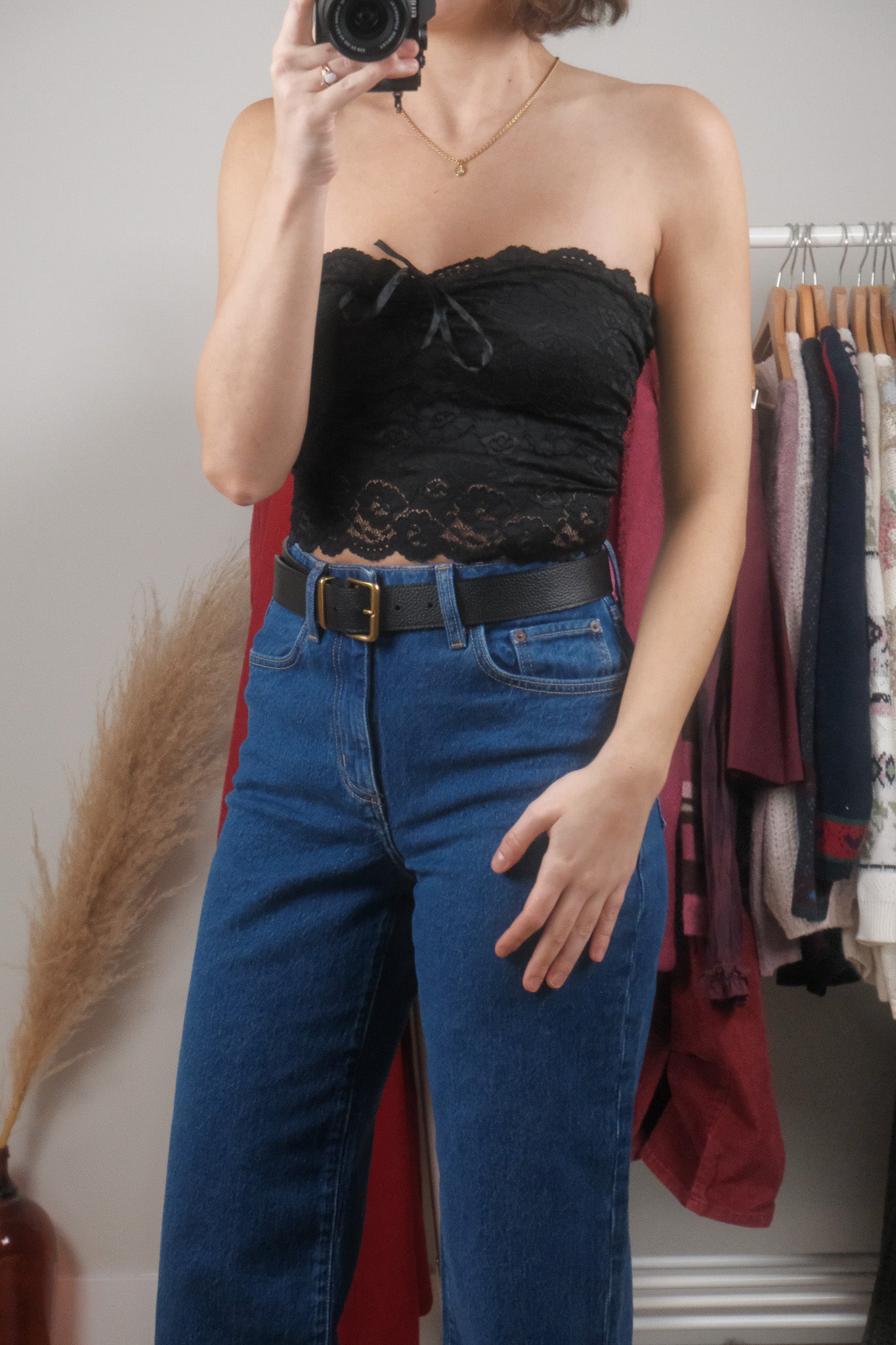 Vintage x Bebe x Lace Bandeau (XS)