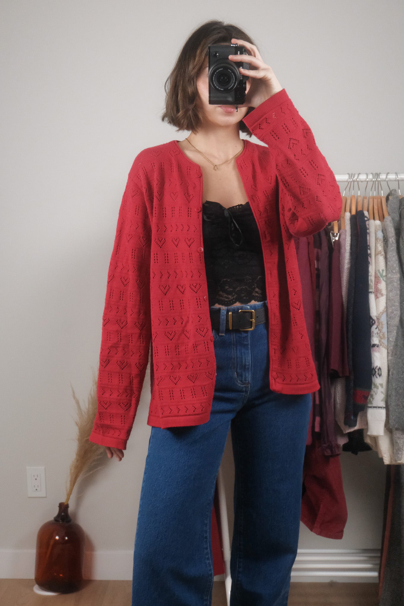 Made in Canada x Vintage x Cotton Heart Cardigan (L)