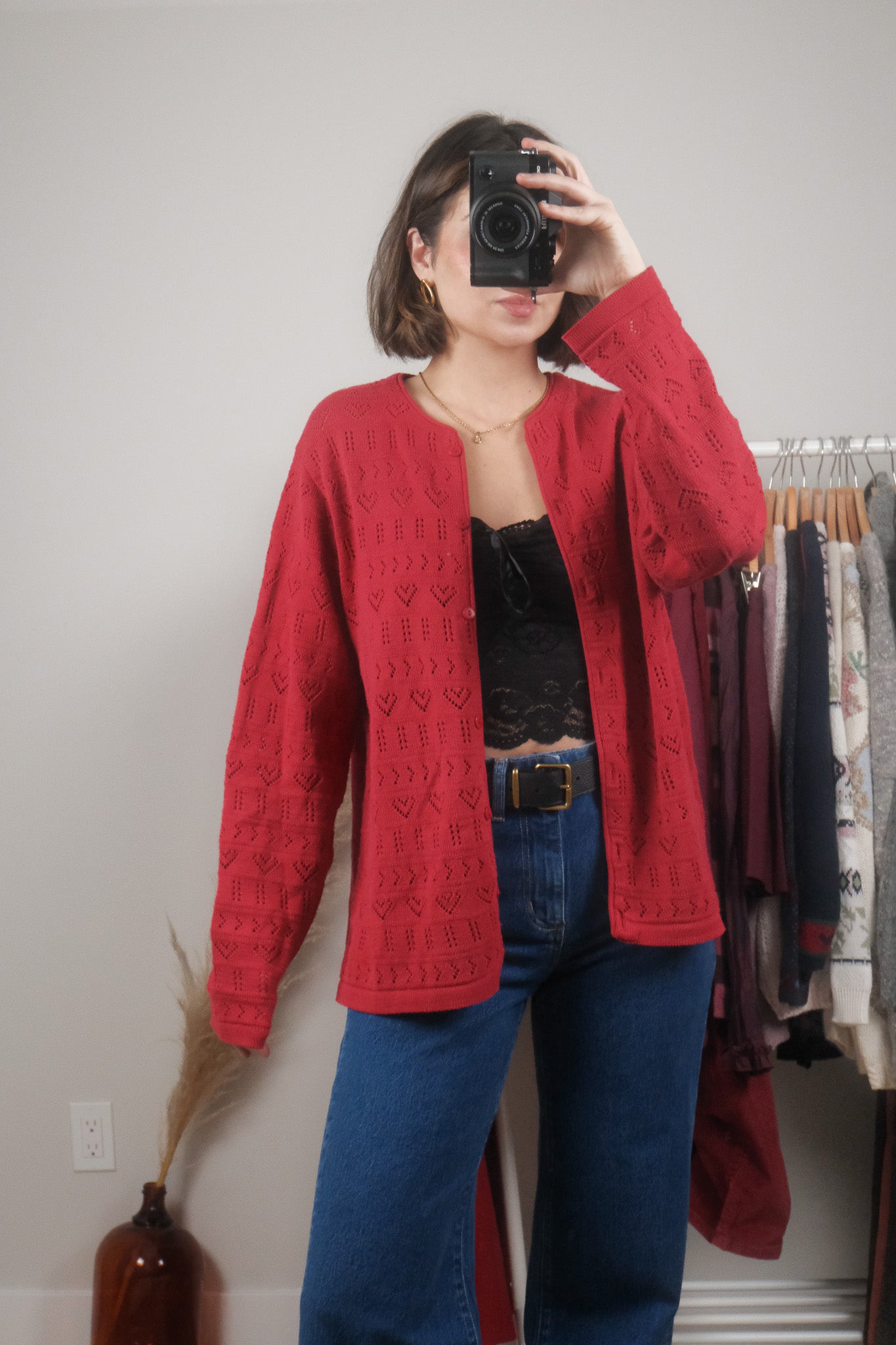 Made in Canada x Vintage x Cotton Heart Cardigan (L)