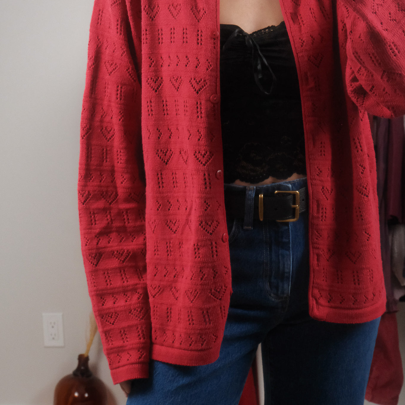 Made in Canada x Vintage x Cotton Heart Cardigan (L)
