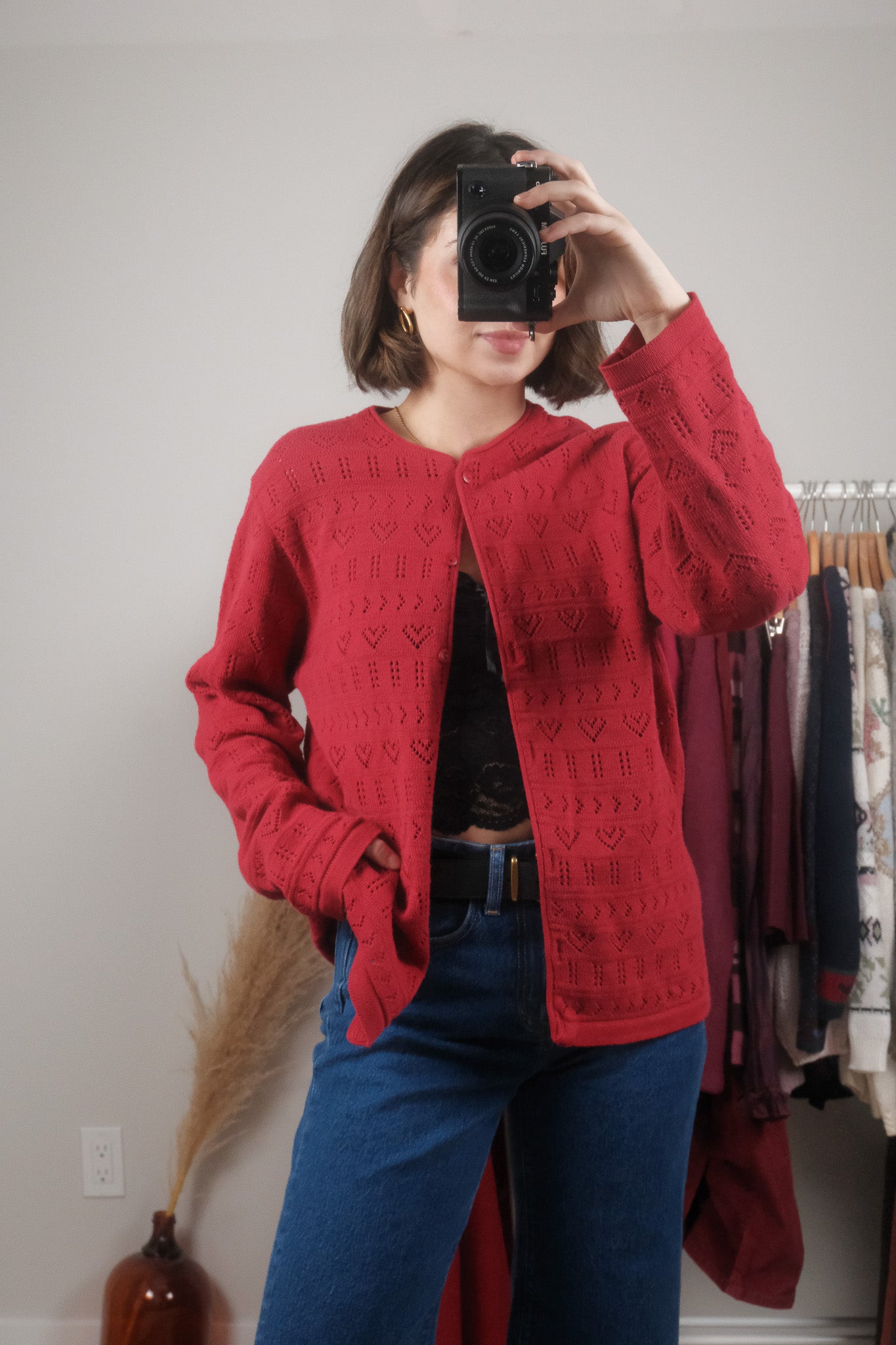Made in Canada x Vintage x Cotton Heart Cardigan (L)