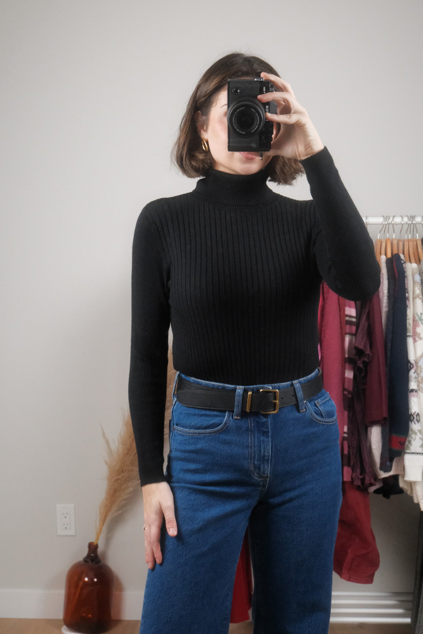 Vintage x Ribbed Turtleneck (XS/S)