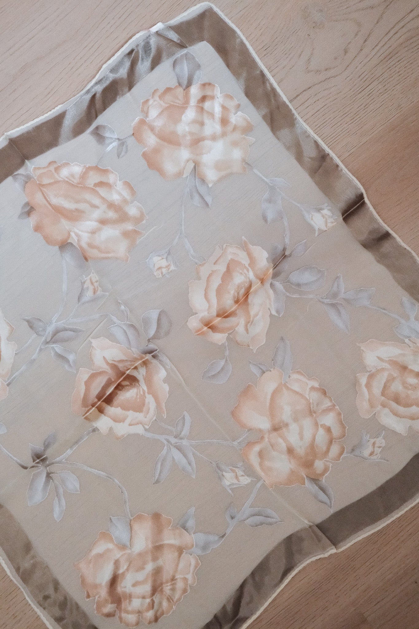 Vintage x Flower Silk Scarf