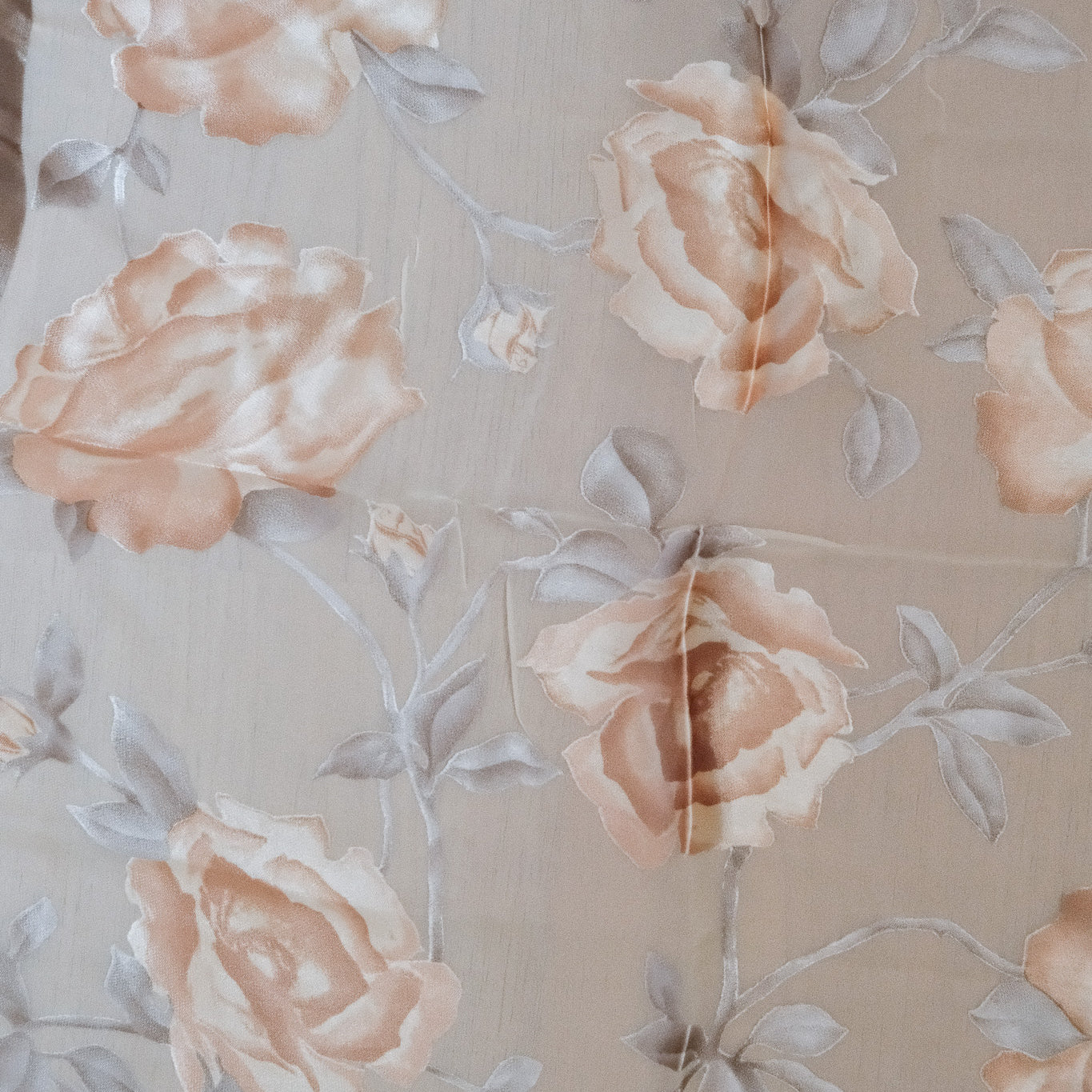 Vintage x Flower Silk Scarf