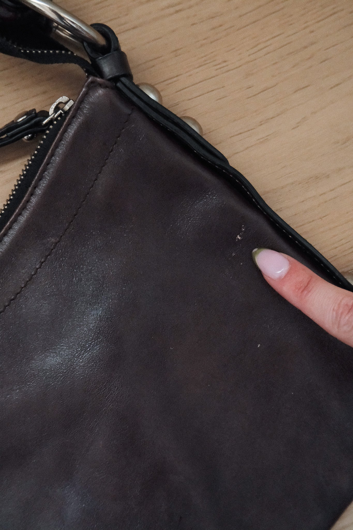 Vintage x Danier x Leather Studded Purse
