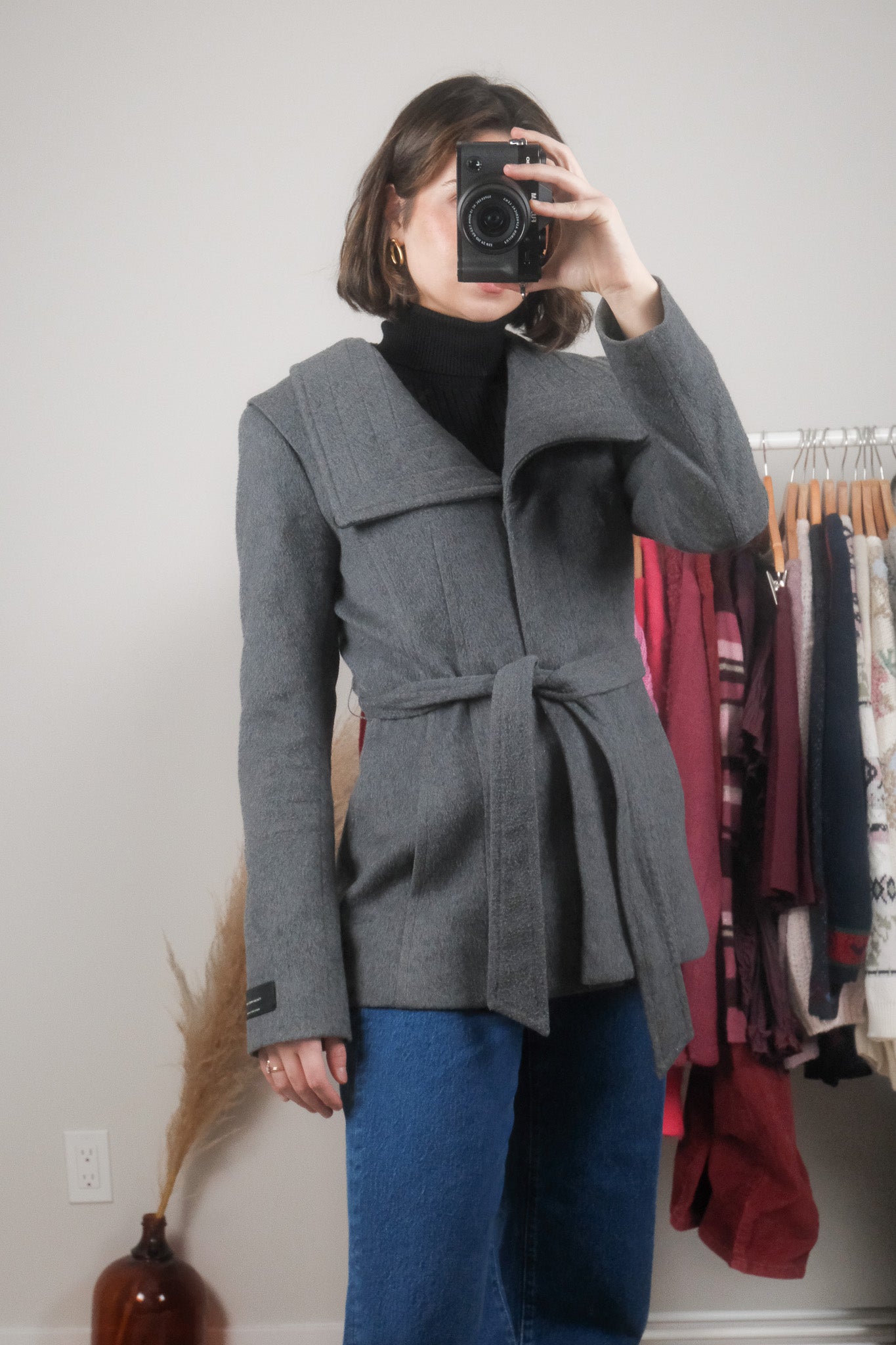 Aritzia x Wool Funnel Neck Cropped Jacket (XS)