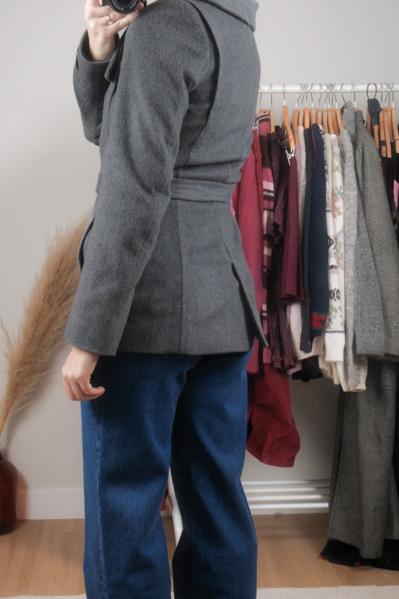 Aritzia x Wool Funnel Neck Cropped Jacket (XS)