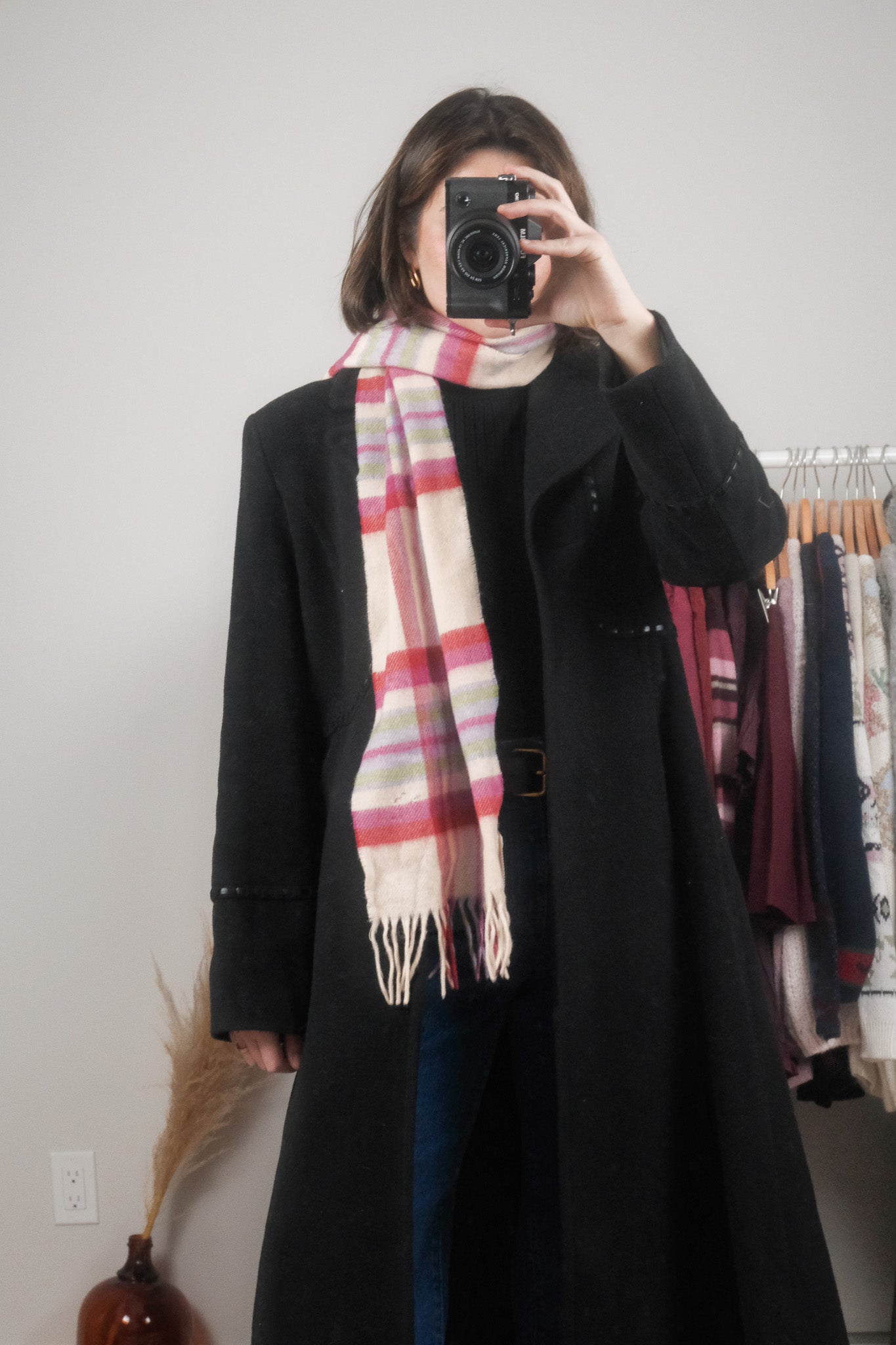 Made in Ireland x NWT x Plaid Lambswool Scarf