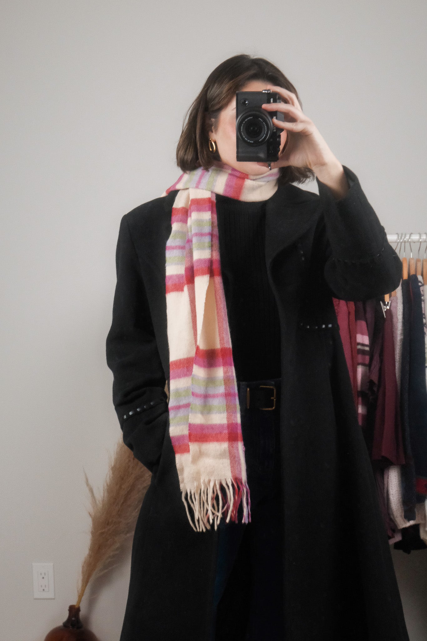 Made in Ireland x NWT x Plaid Lambswool Scarf