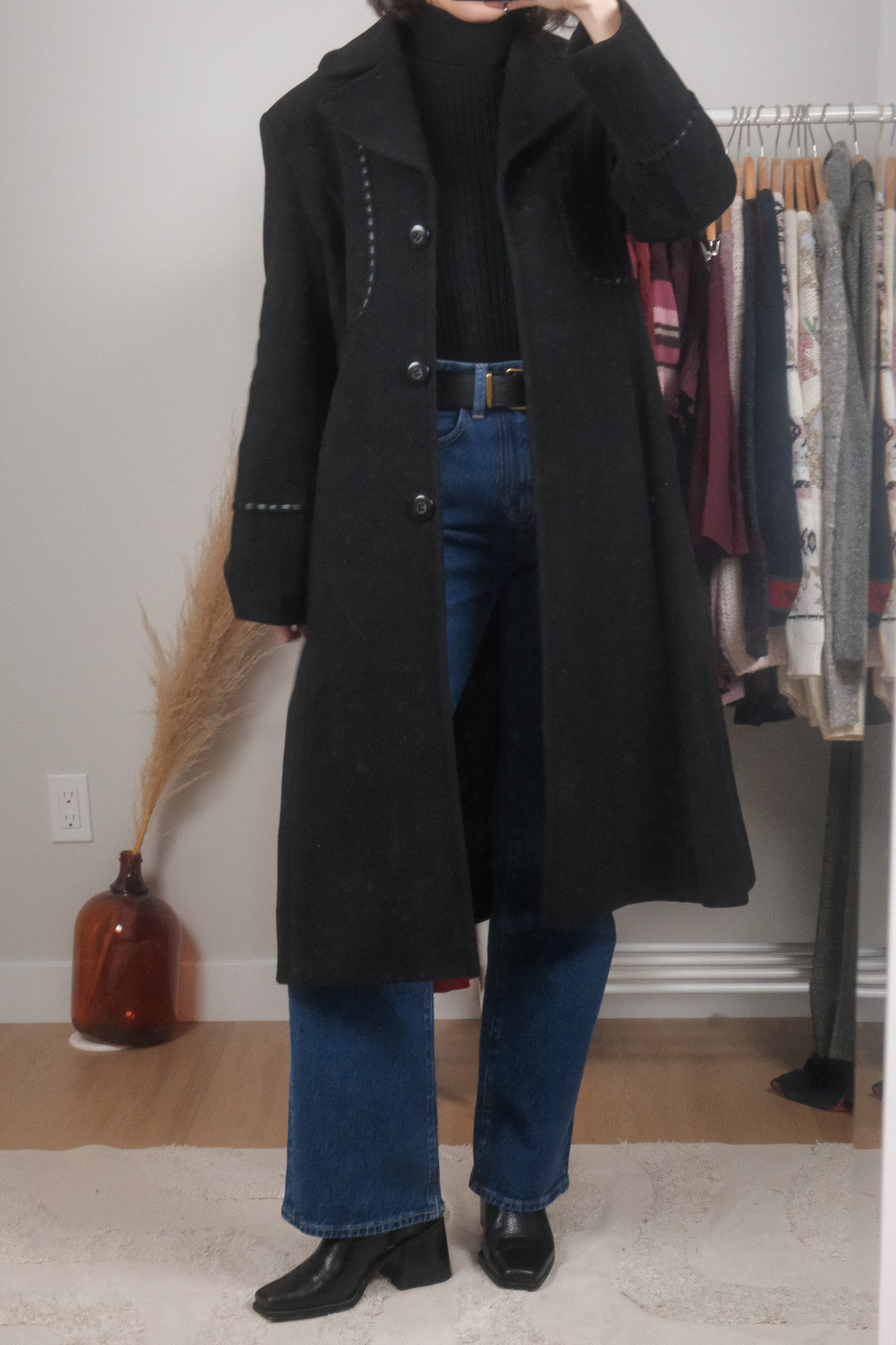 Vintage x Wool Blend Stitched Jacket (6/8)