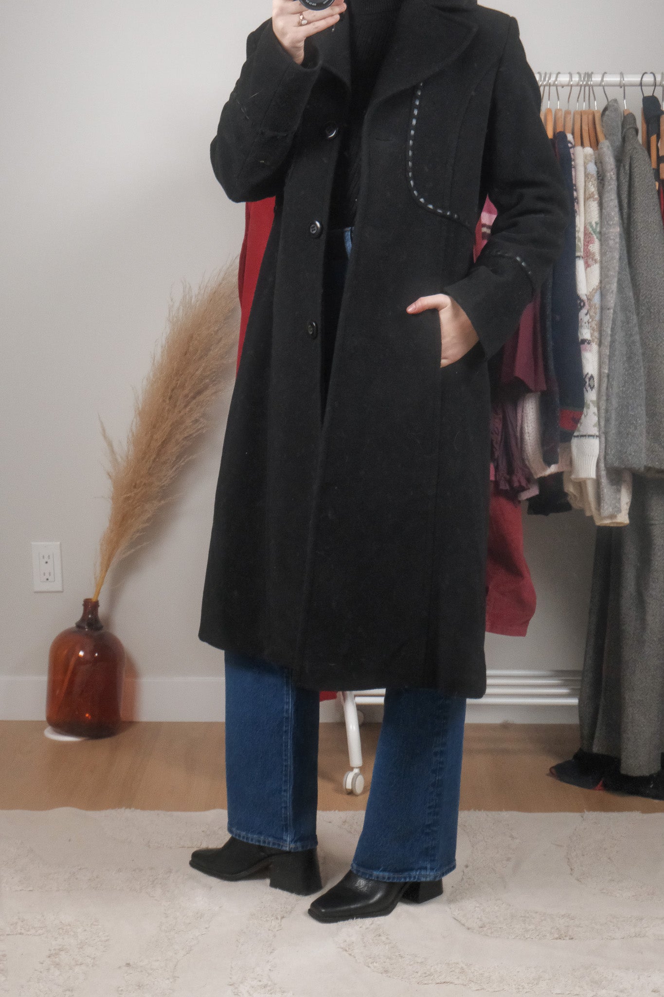 Vintage x Wool Blend Stitched Jacket (6/8)