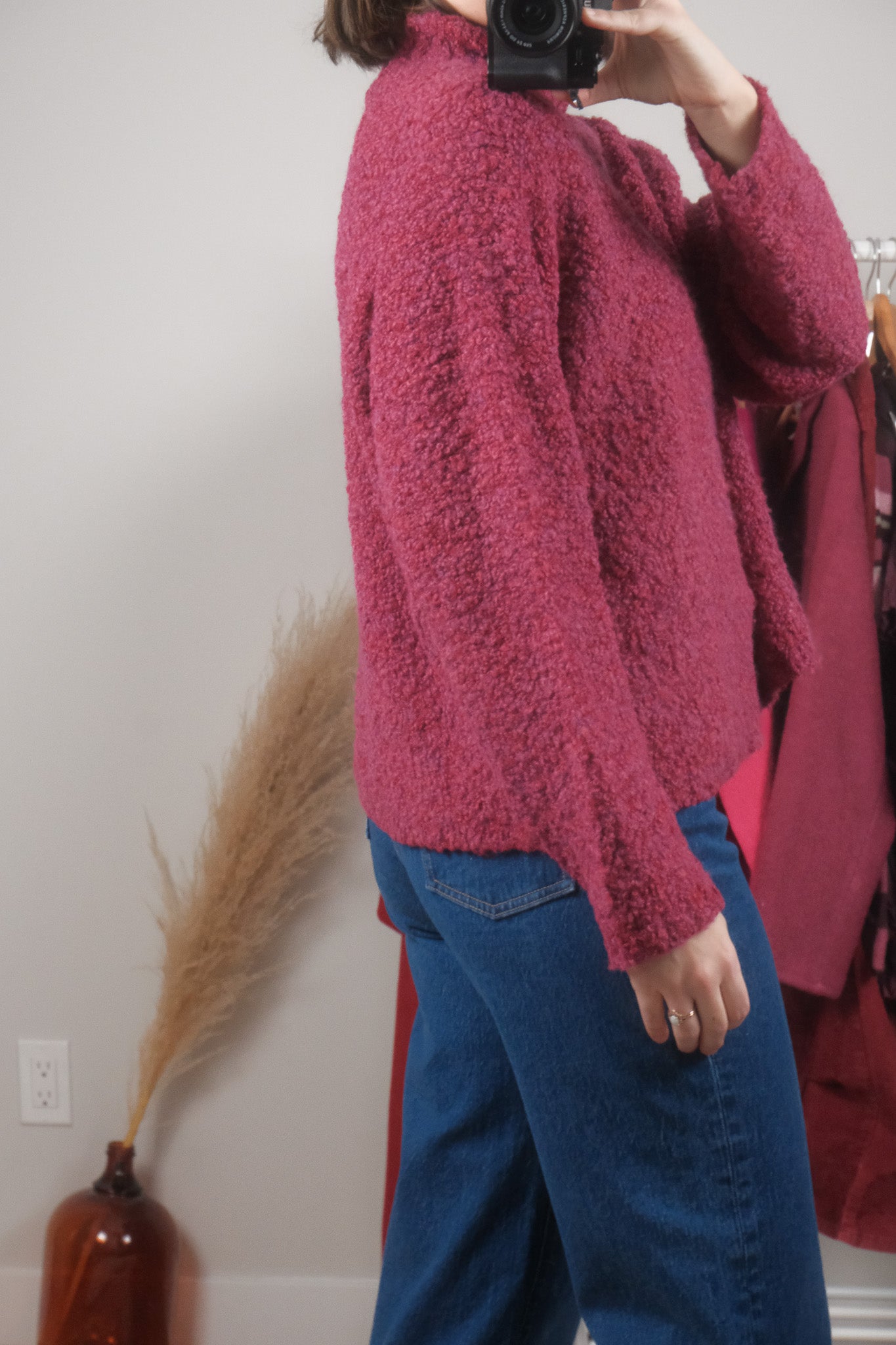 Vintage x Wool Blend Textured Mockneck (M)