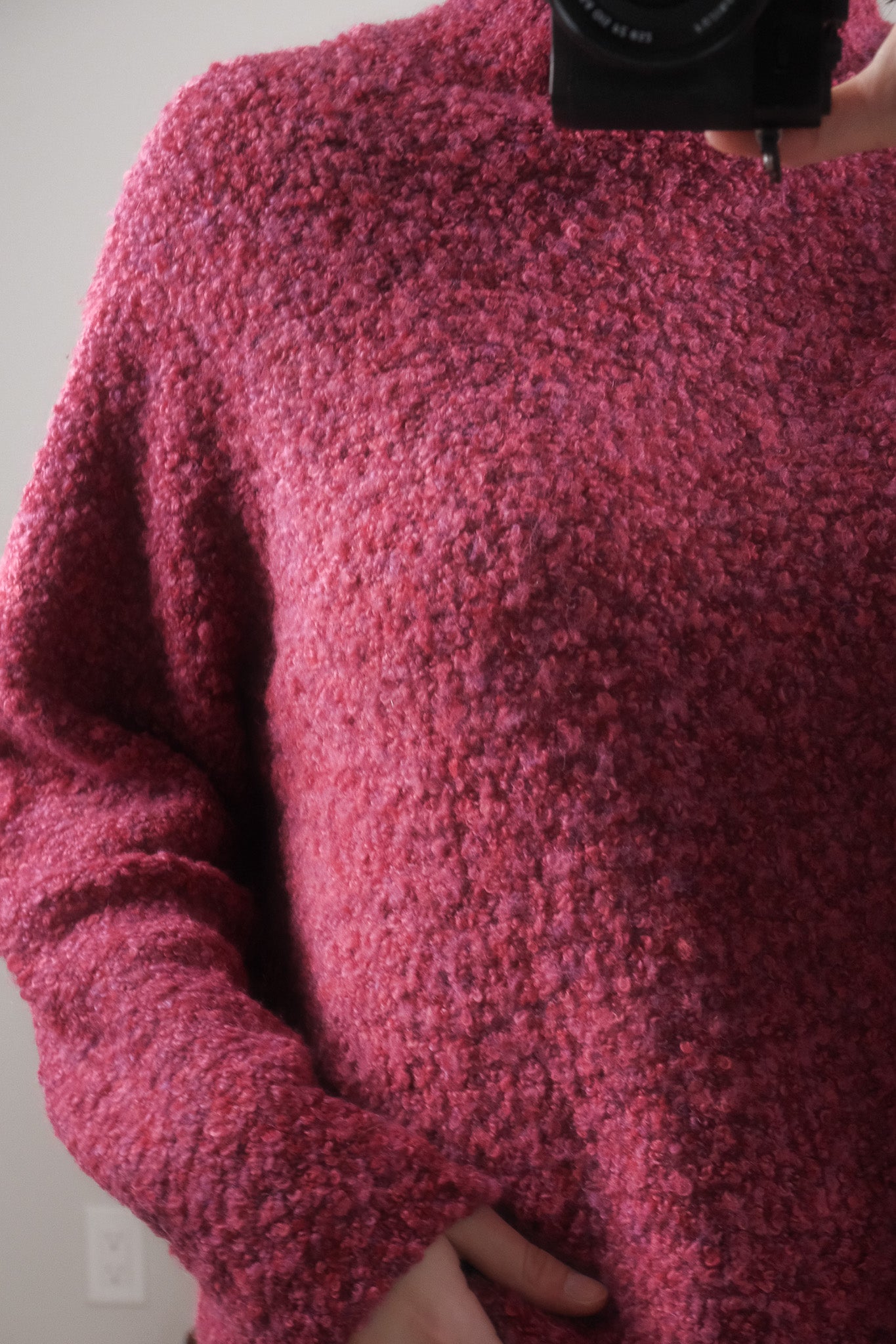Vintage x Wool Blend Textured Mockneck (M)