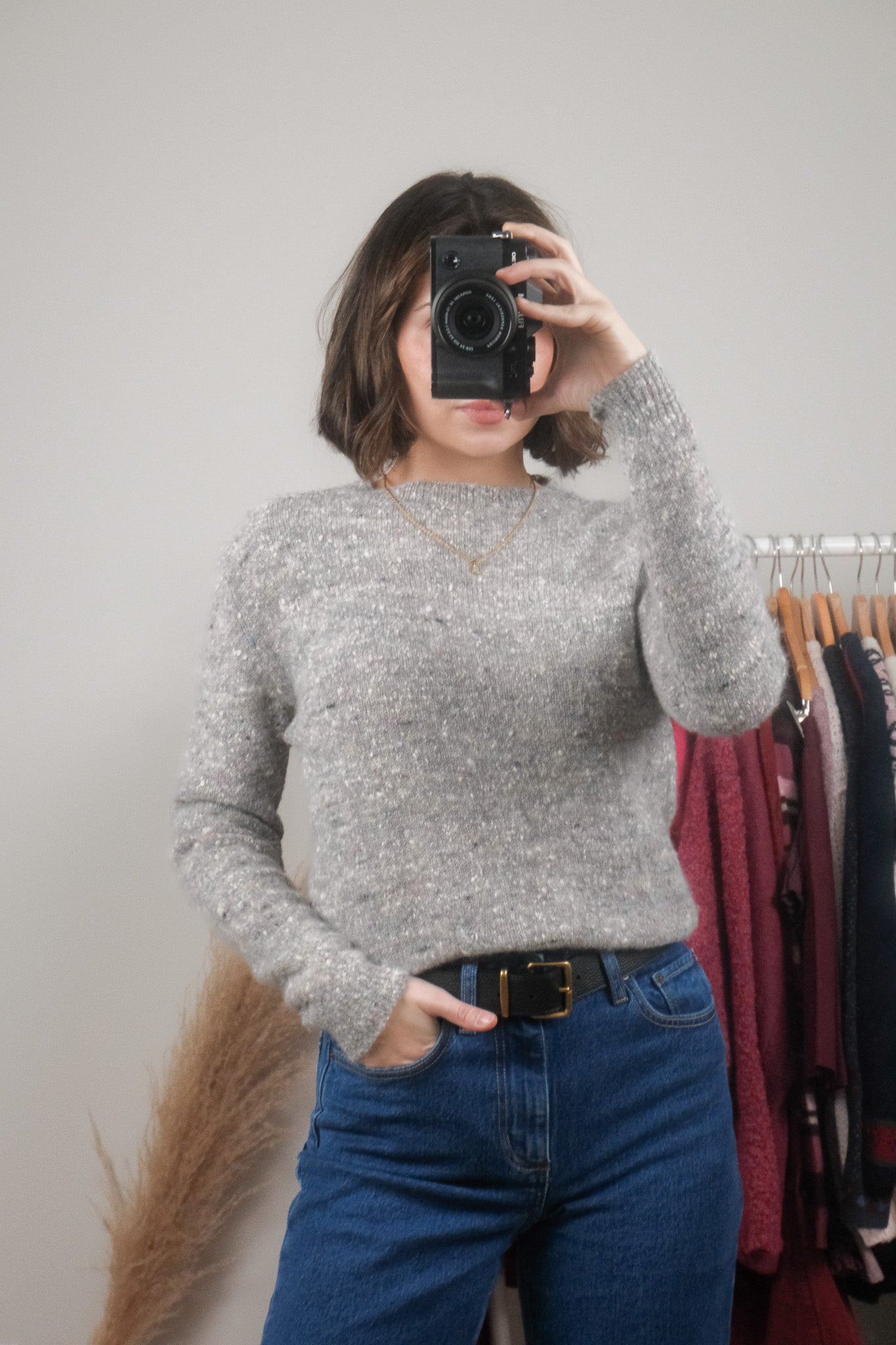 Vintage x Wool & Angora Speckled Sweater (S/M)