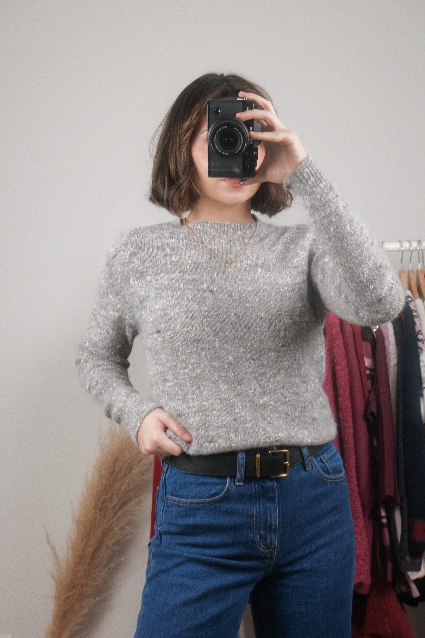 Vintage x Wool & Angora Speckled Sweater (S/M)