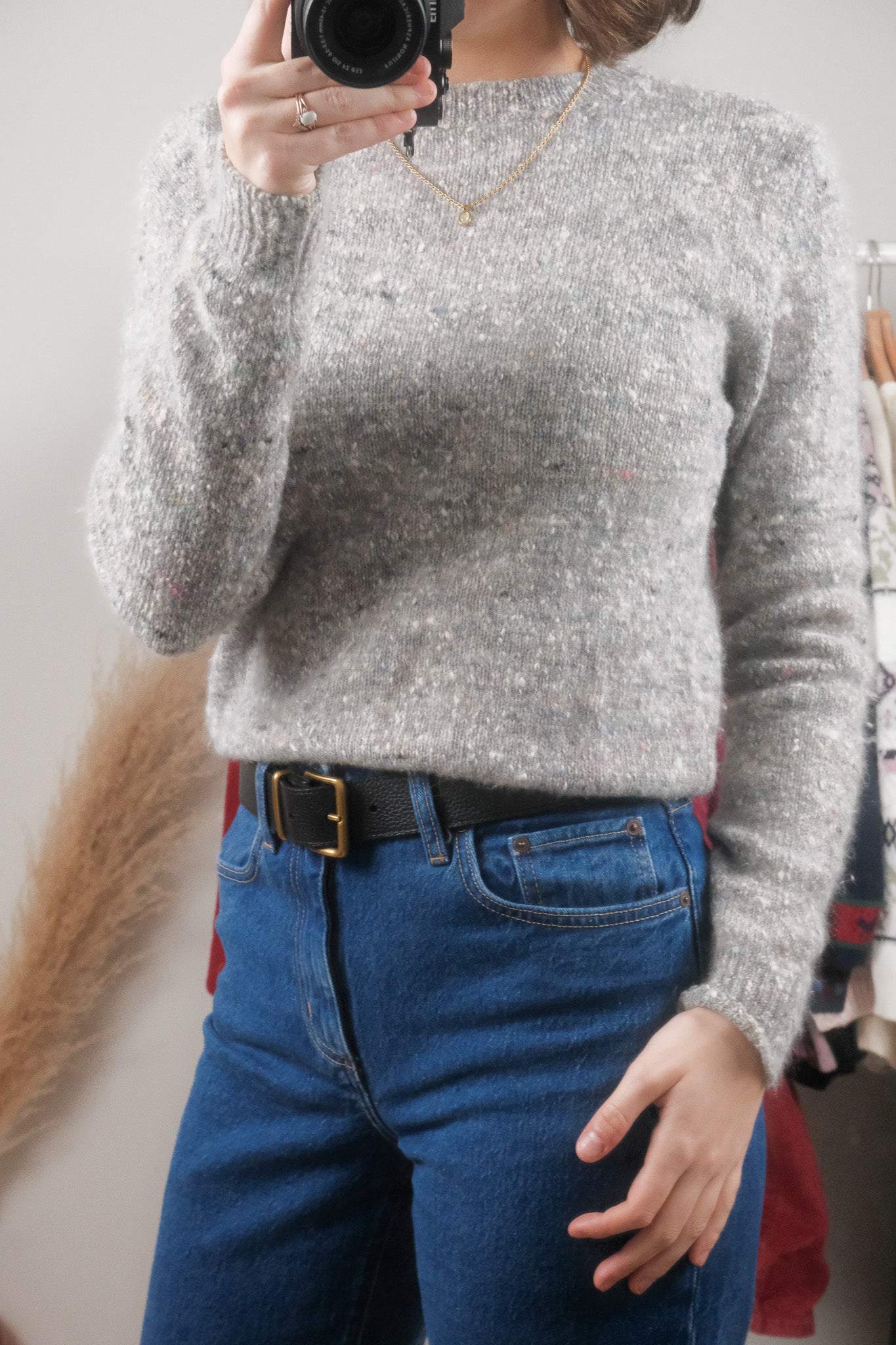 Vintage x Wool & Angora Speckled Sweater (S/M)