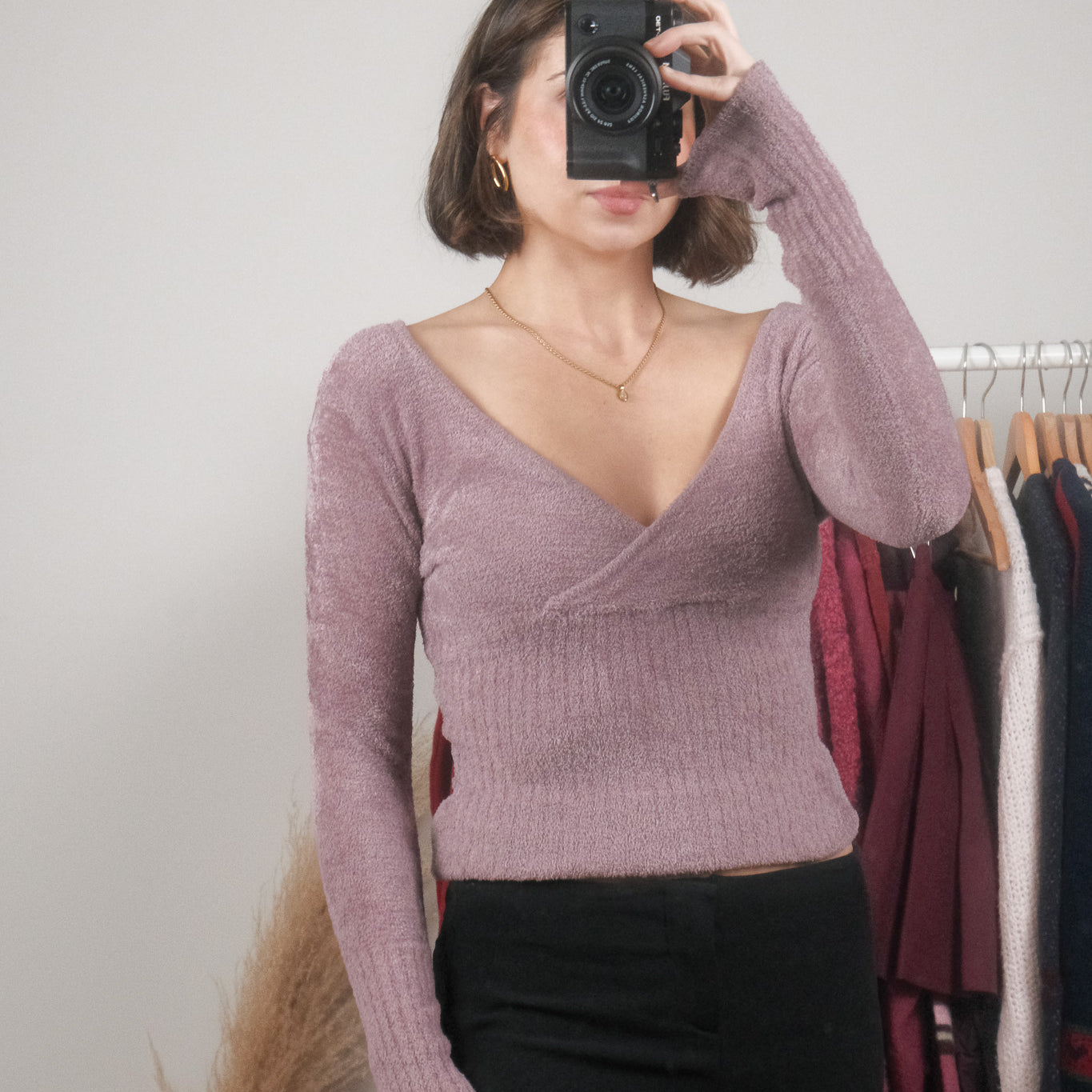 Vintage x Fuzzy Long-Sleeve (S/M)